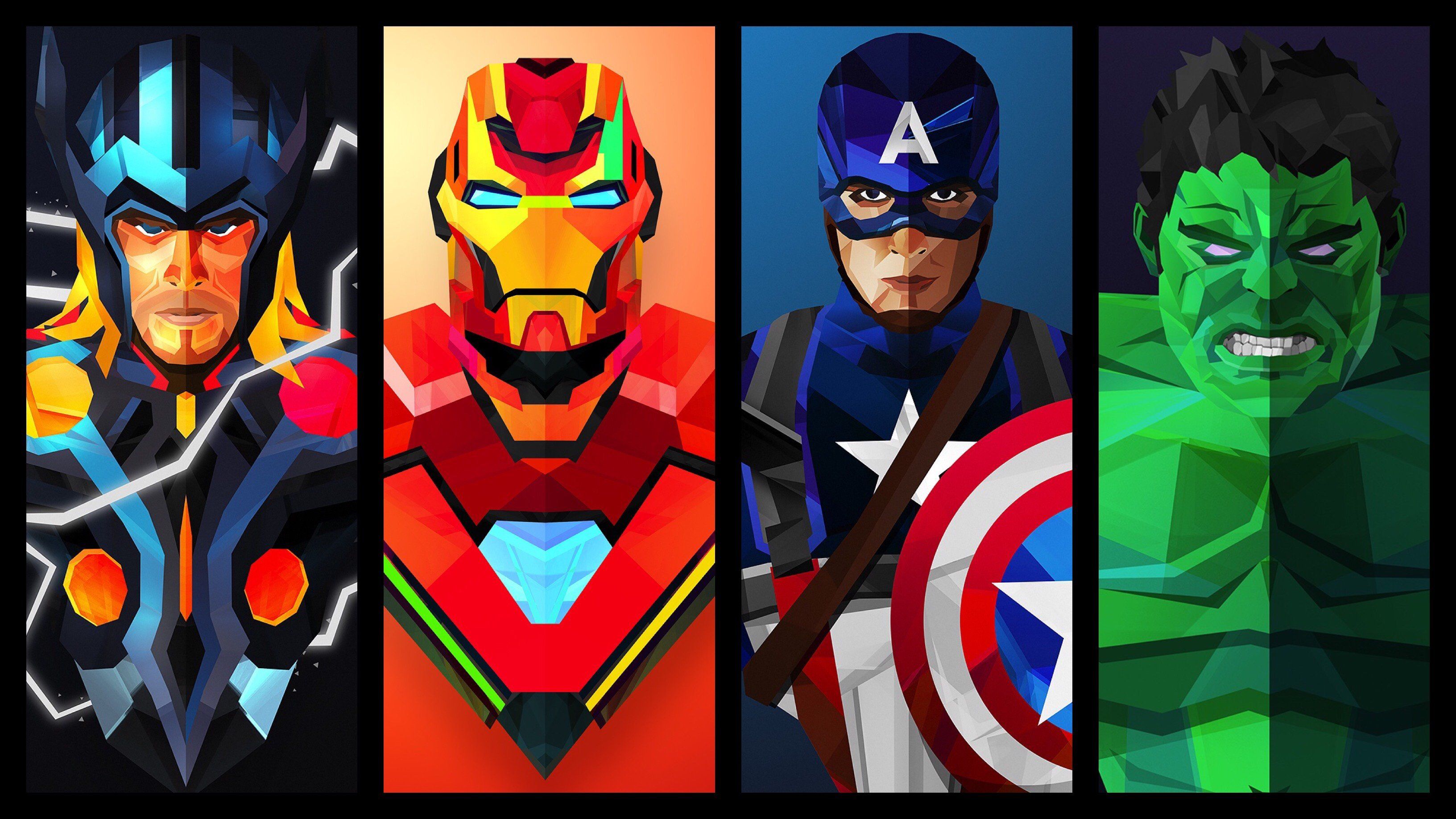 Thor Iron Man Capitan America Hulk, 3264x1836 WQXGA, Monitor Gaming