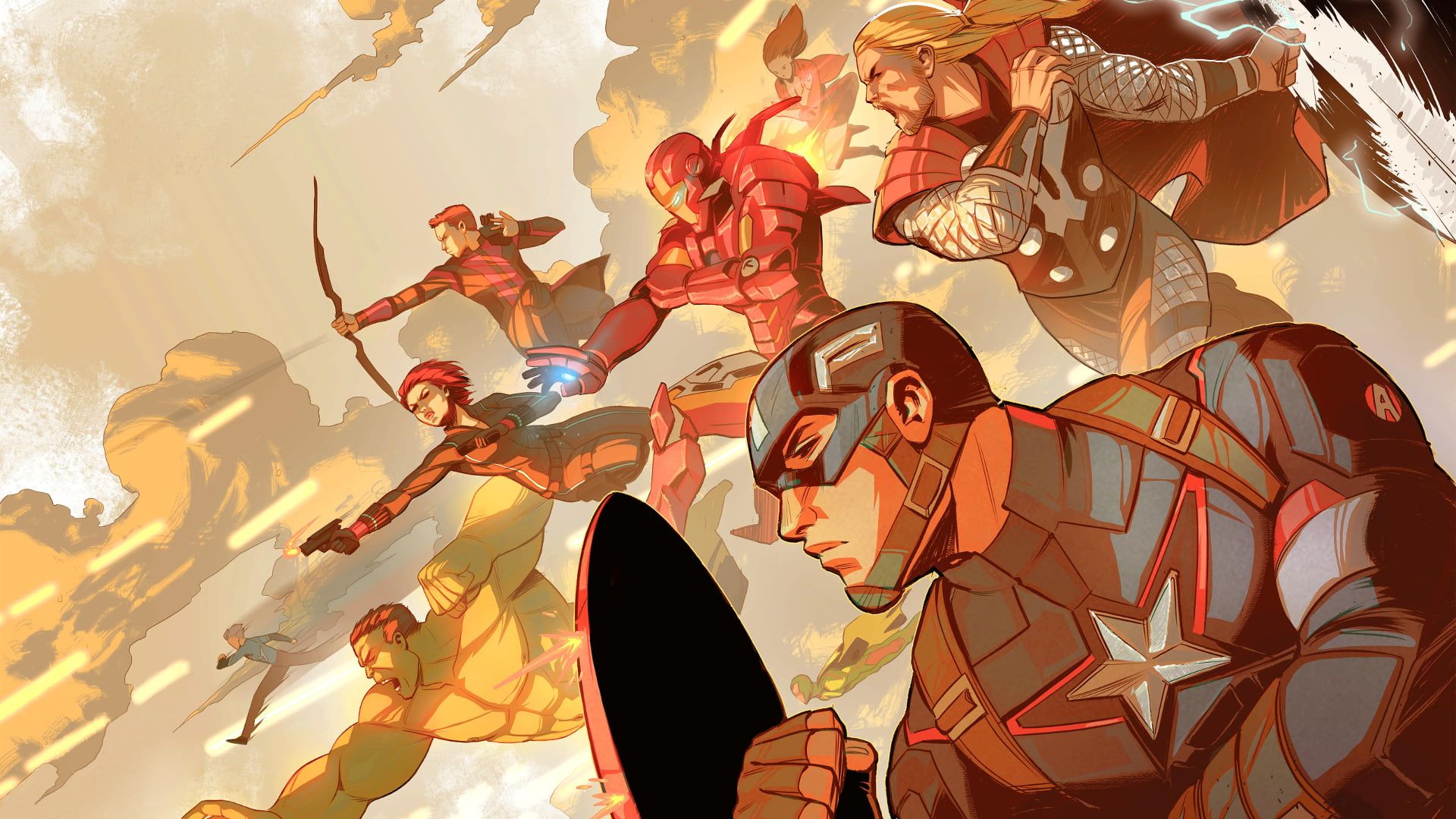 Avengers Captain America animati, Steve Rogers, 1920x1080 Full HD 1080p, PC