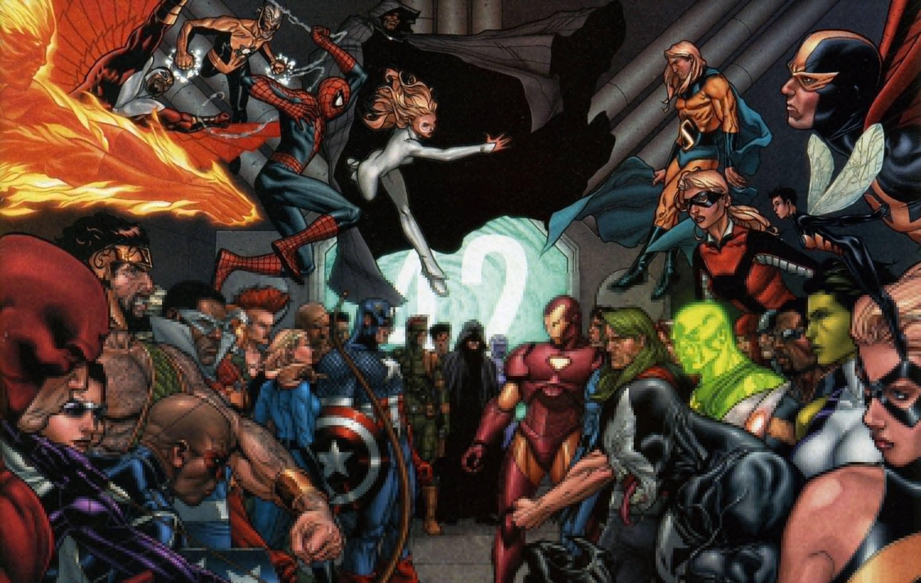Personaggi Marvel Avengers animati, 3000x1898 WQXGA, Laptop