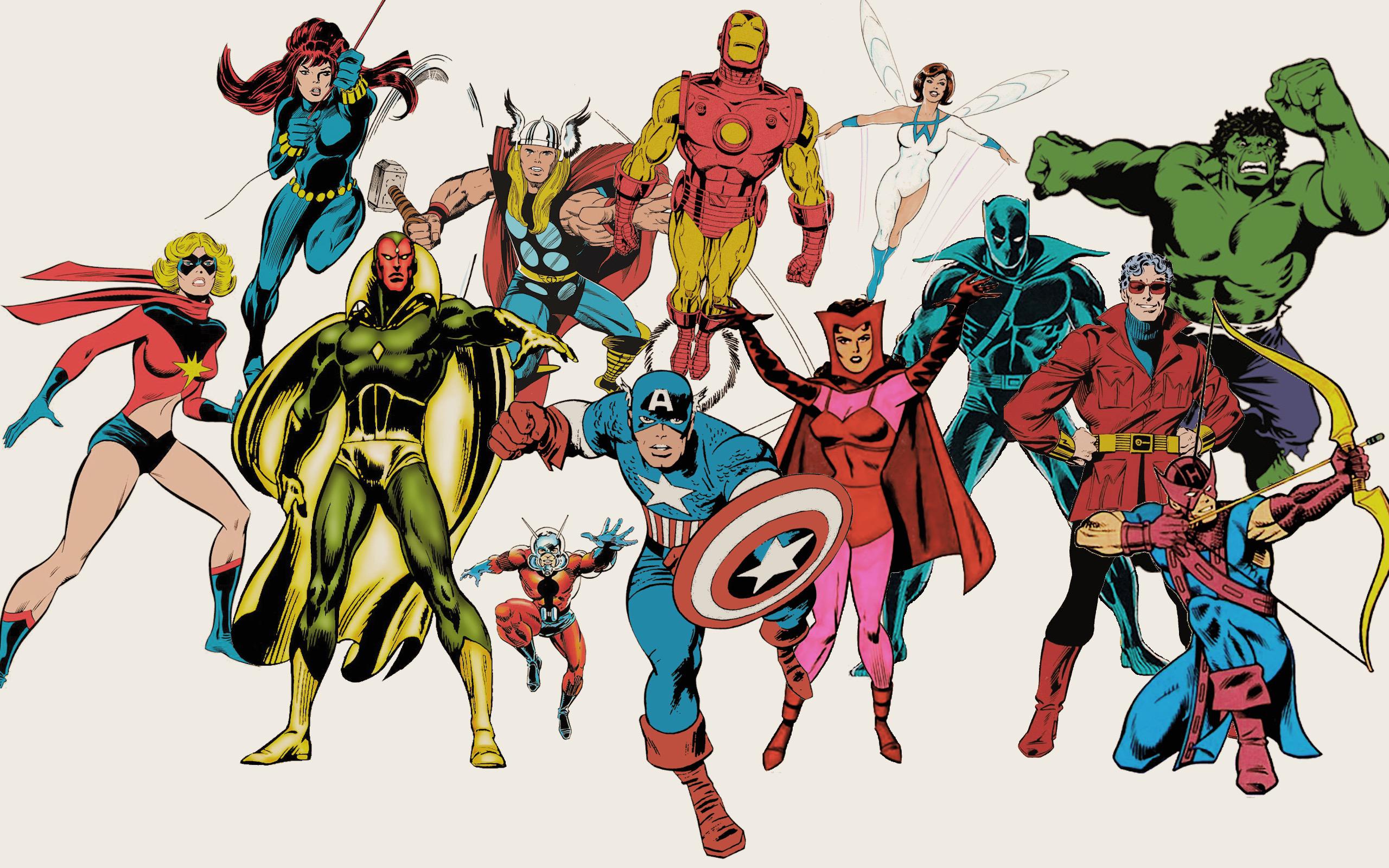 Avengers classici stile fumetto, 2560x1600 WQXGA, PC