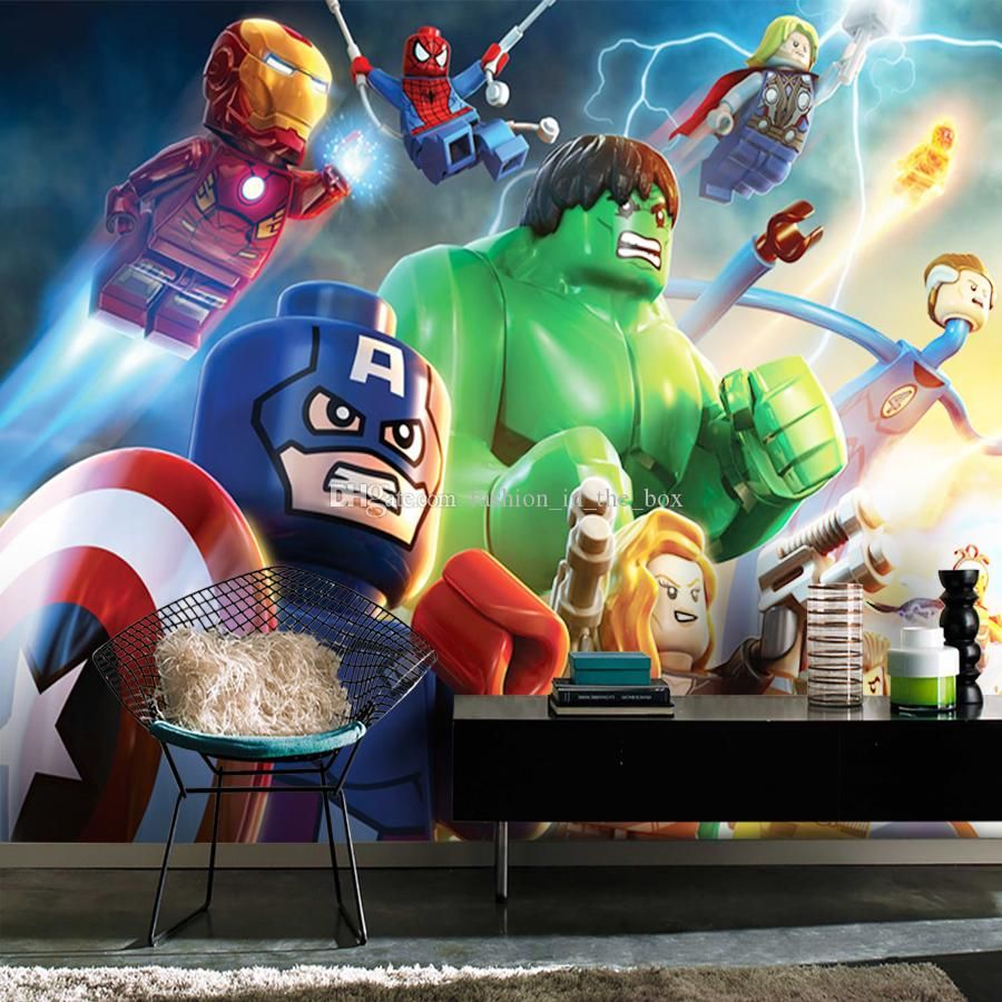 Lego Avengers murale personaggi Marvel, 900x900 HD, Desktop