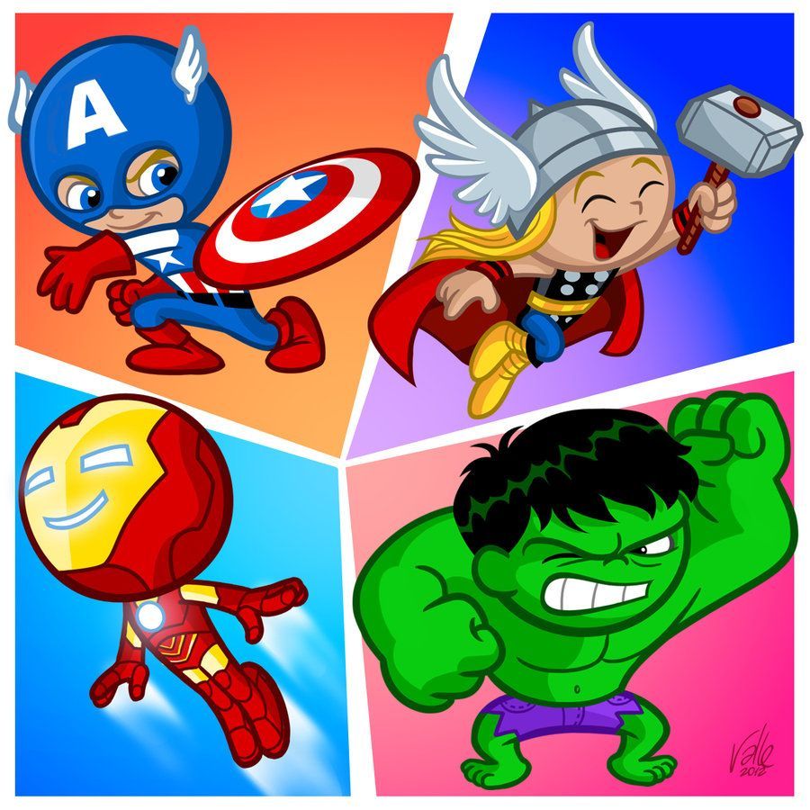 Avengers cartoon Capitan America Thor Iron Man Hulk, Tony Stark, 900x900 HD, PC