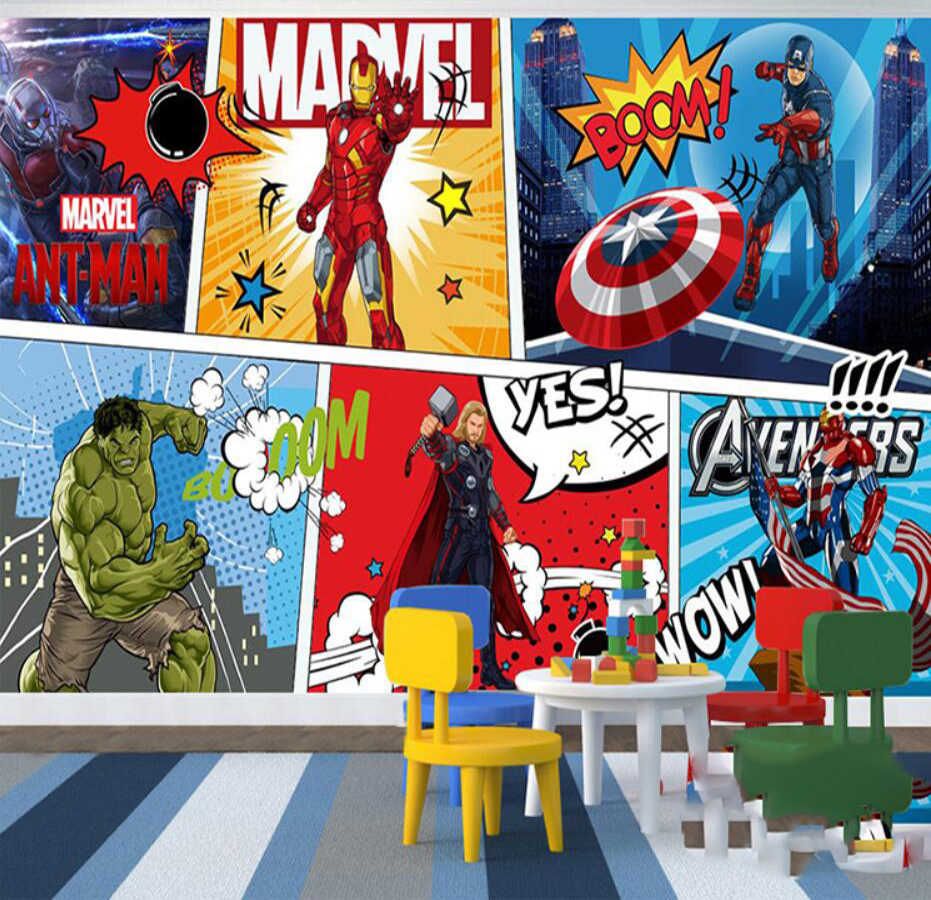 Mural Avengers Marvel personaggi fumetto, 931x900 HD, PC