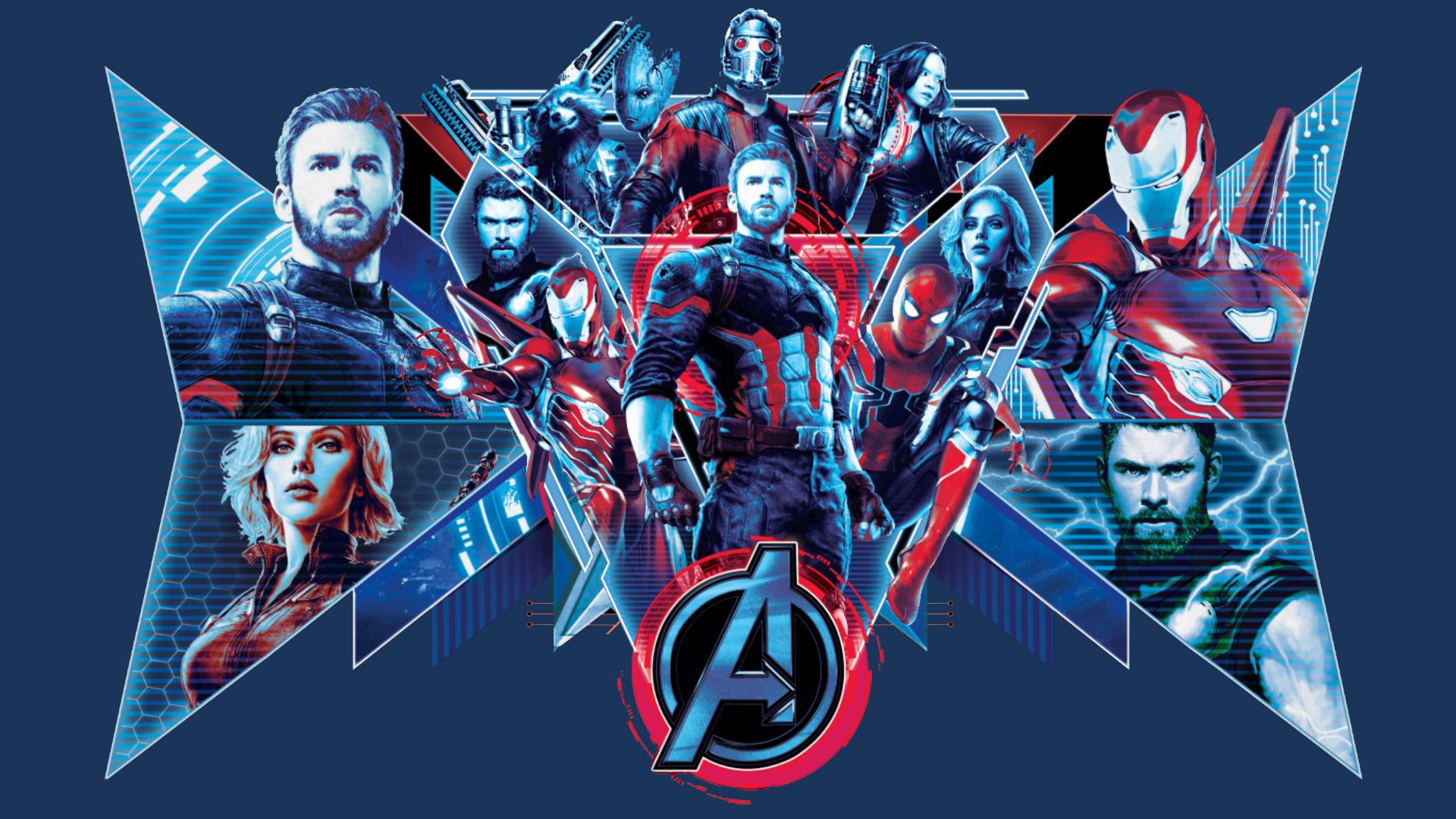 Avengers Infinity War personaggi geometrici, 1920x1080 1080p, Laptop
