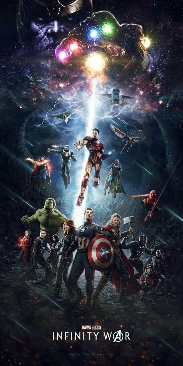 Avengers Infinity War locandina, 640x1280 Verticale, Mobile