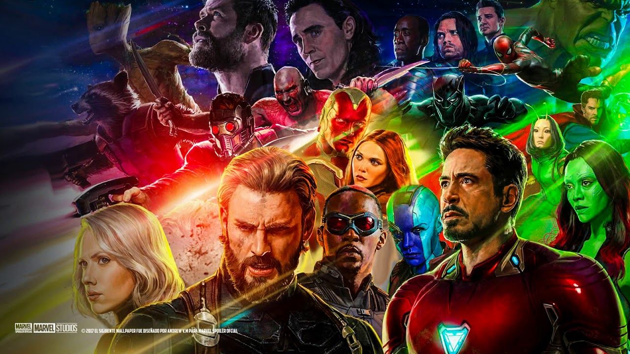 Avengers Infinity War personaggi collage, 1280x720 HD, Desktop