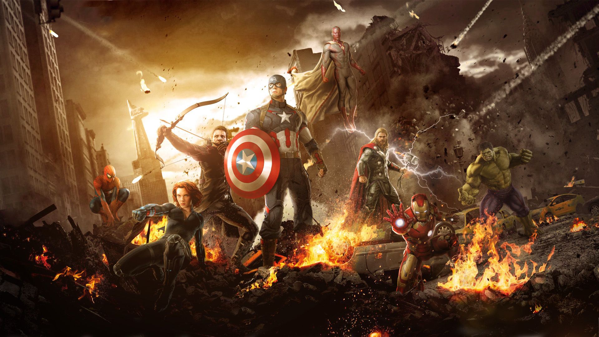 Avengers Infinity War personaggi battaglia, 1920x1080 1080p, Desktop