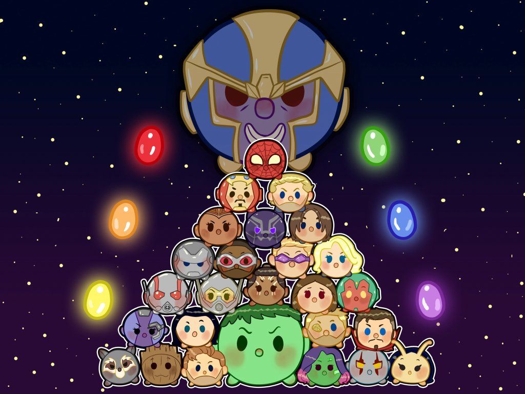 Thanos Avengers stile cartoon Tsum, 1024x768 HD, PC