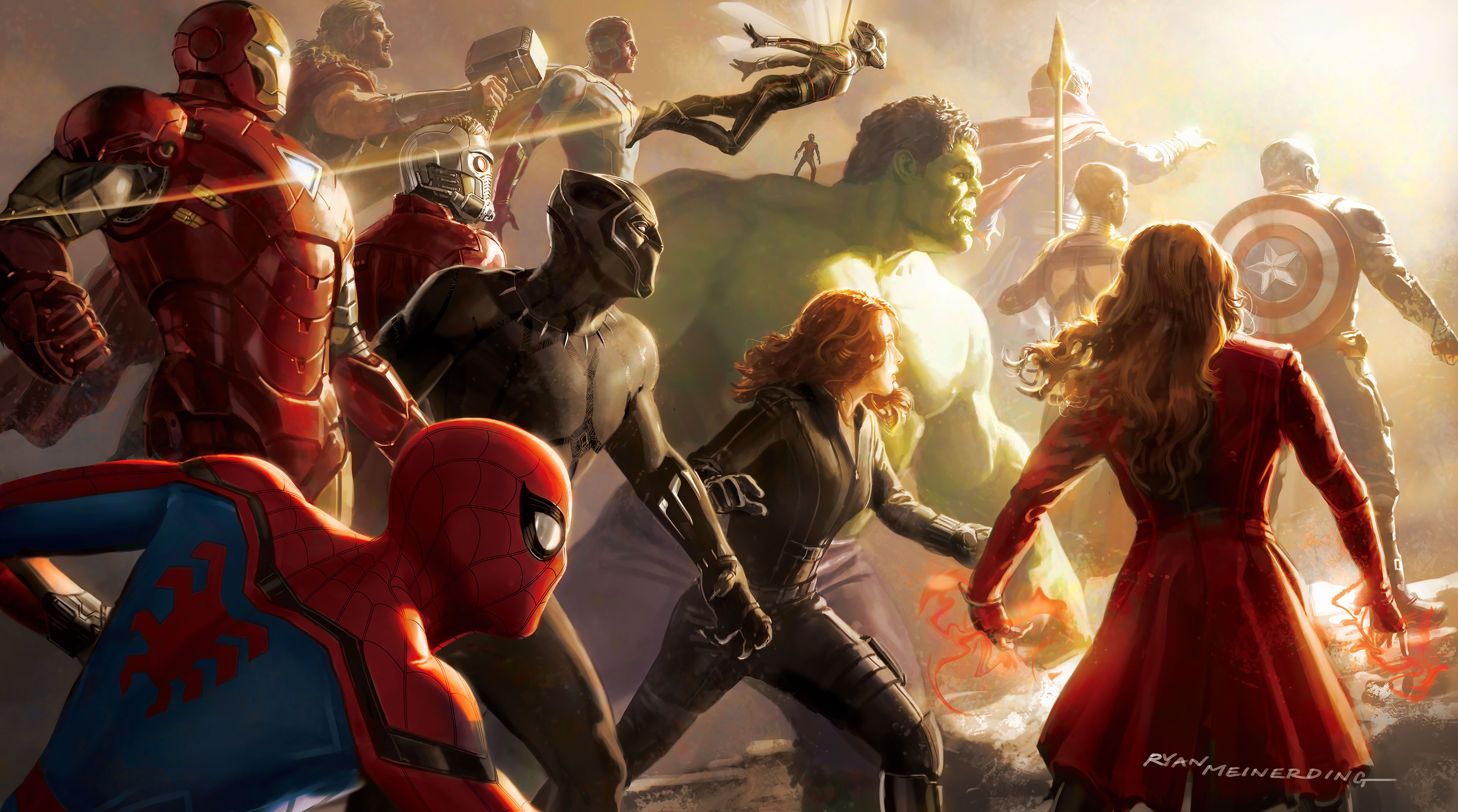 Avengers Infinity War personaggi Marvel, 8000x4456 4K Ultra HD, Monitor 4K