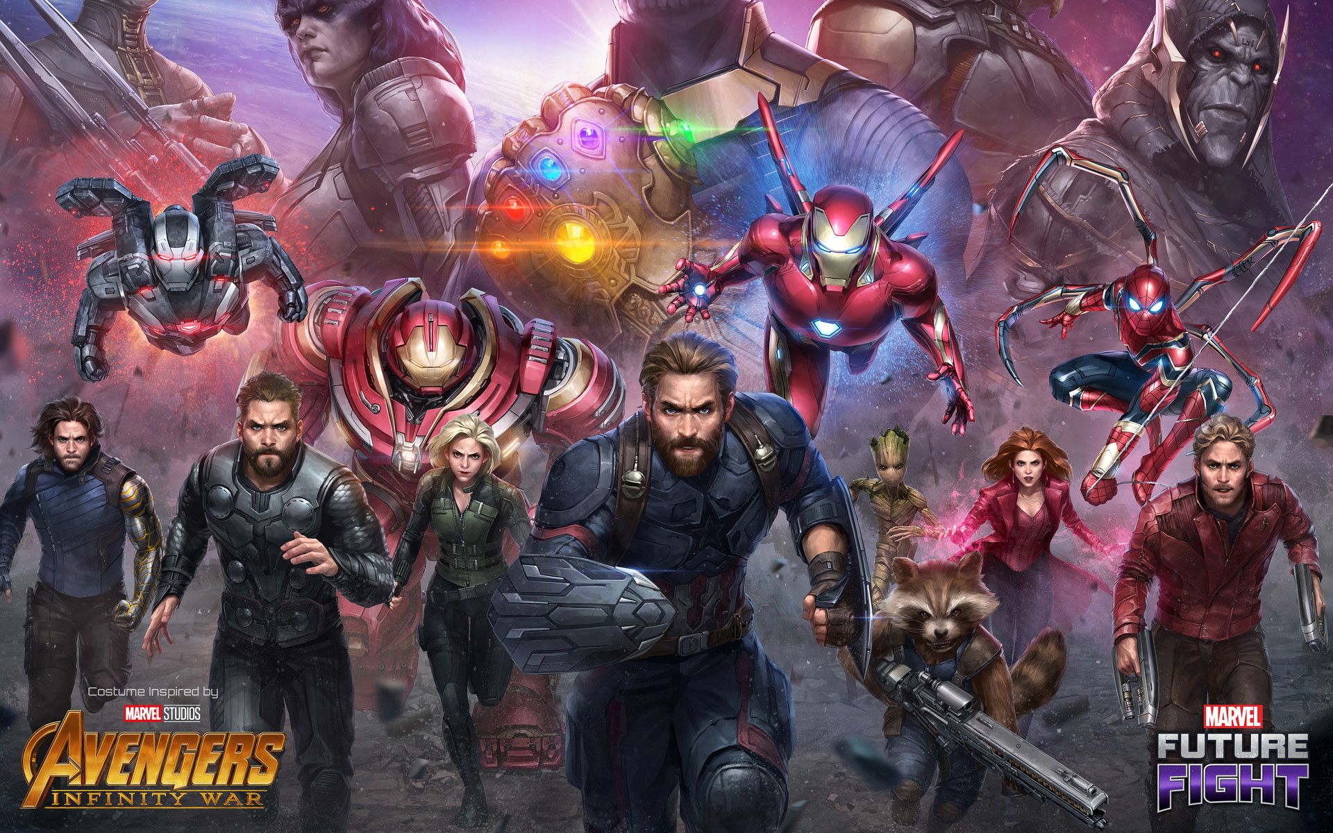 Avengers Infinity War personaggi, 1920x1200 WUXGA, Desktop
