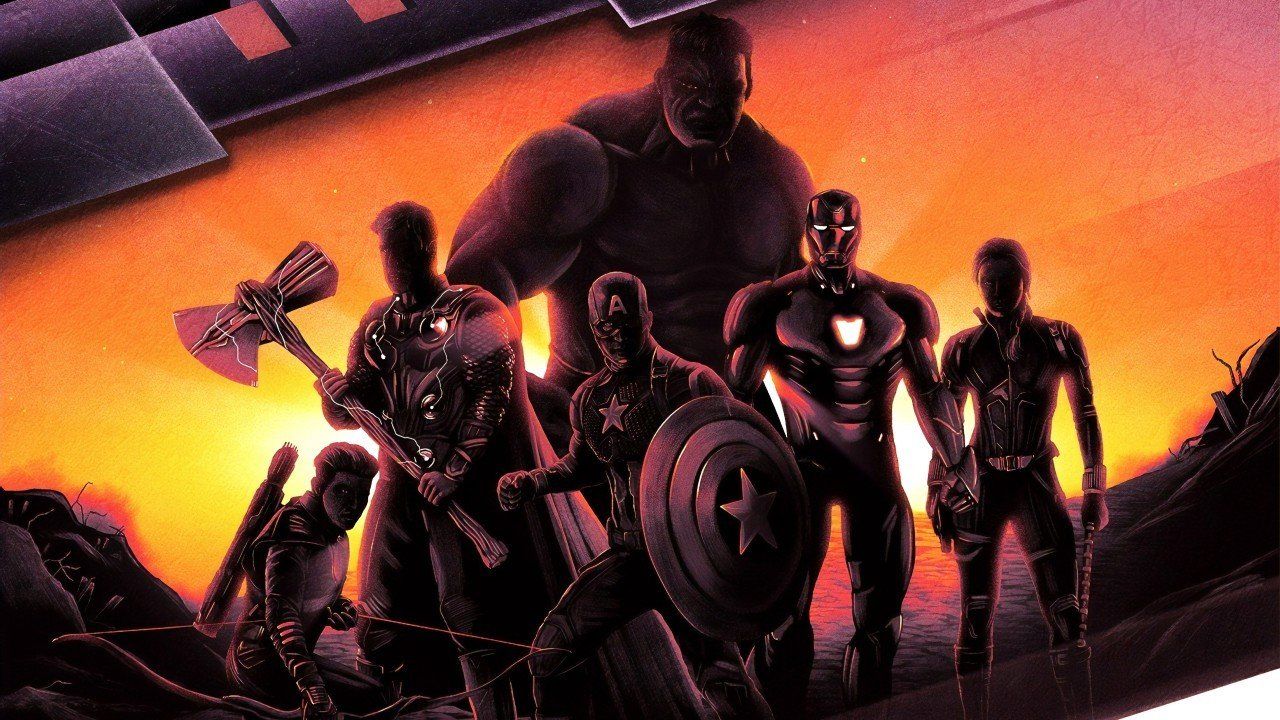Poster gruppo Avengers Marvel, 1920x1080 Full HD 1080p, PC