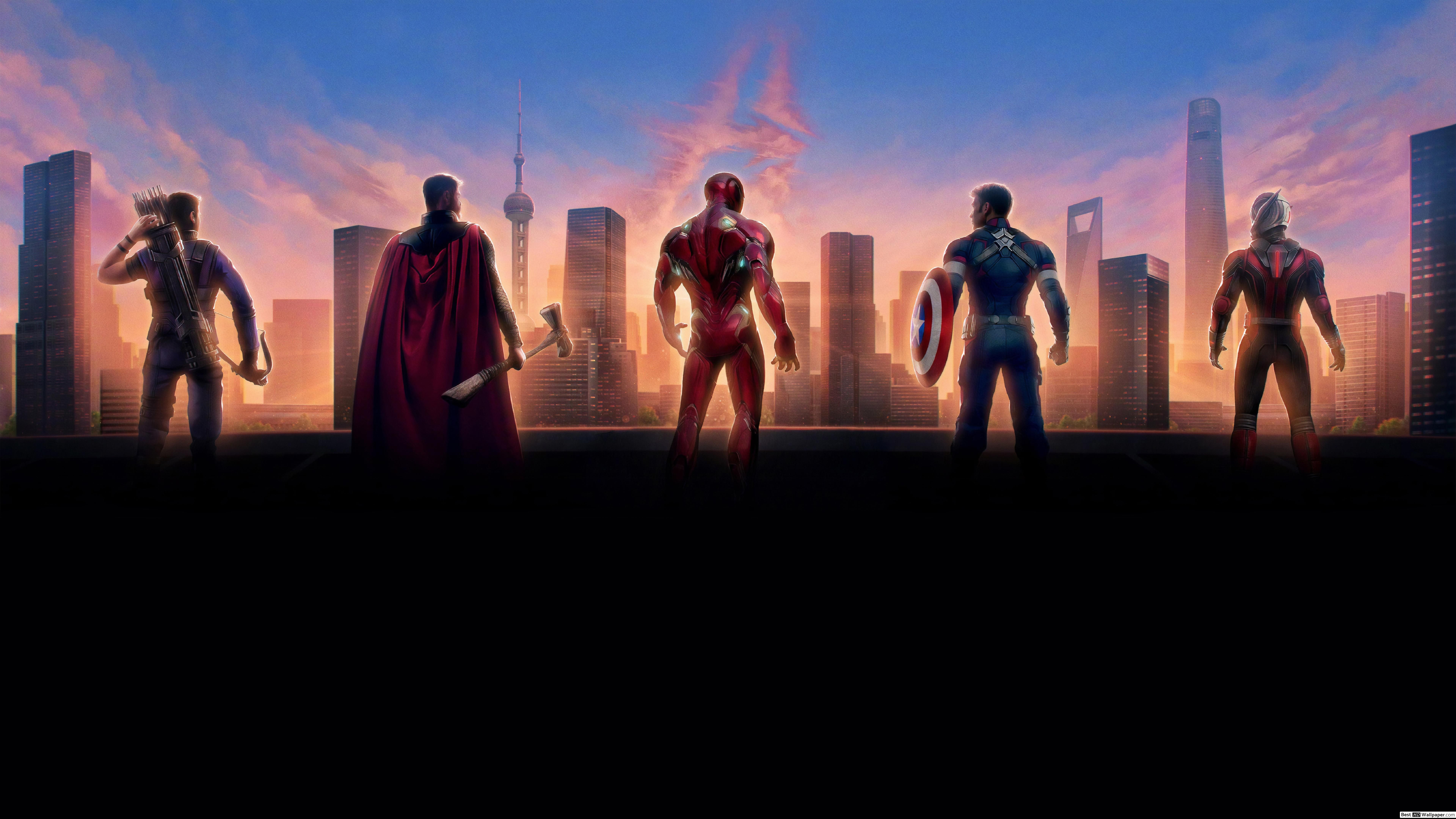 Avengers personaggi splash colorati, 1920x1080 Full HD 1080p, PC Desktop