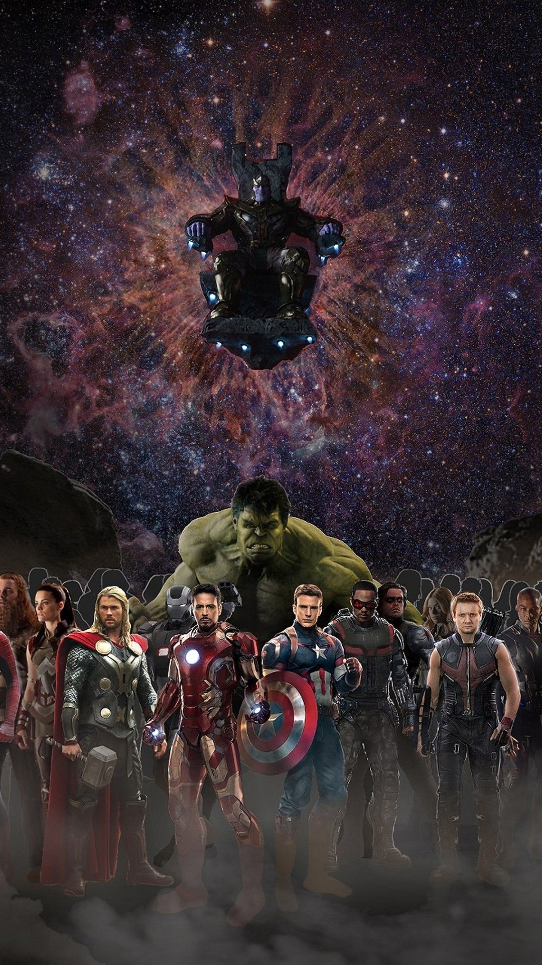 Avengers gruppo supereroi Marvel, 1080x1920 Full HD Verticale, iPhone