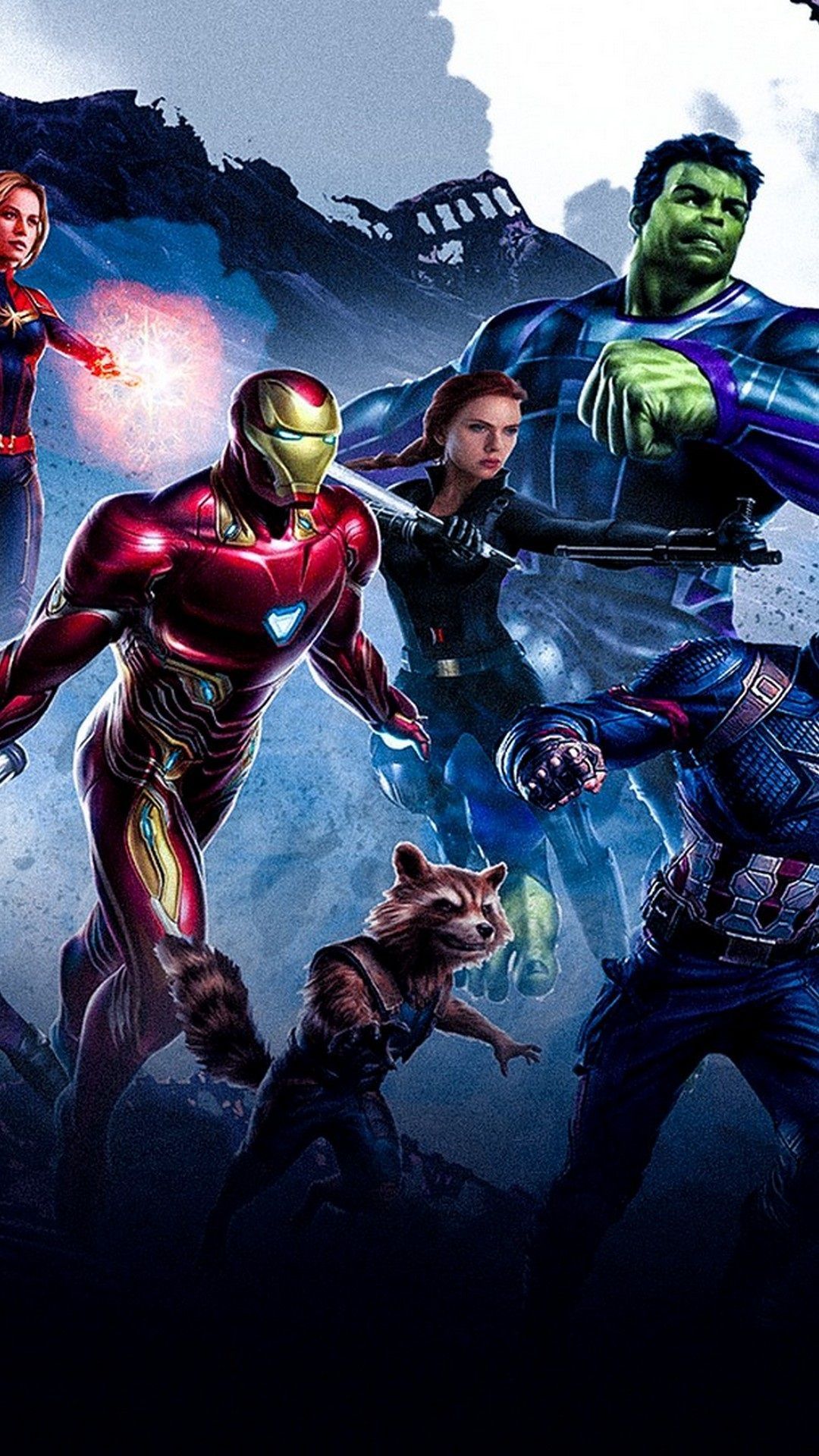 Avengers gruppo supereroi Marvel, MCU, 1080x1920 Verticale, iPhone Pro Max