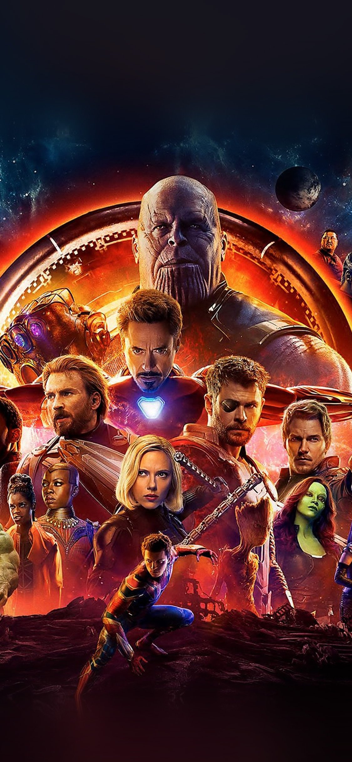 Poster Avengers Infinity War, 1125x2436 Full HD Verticale, iPhone Plus