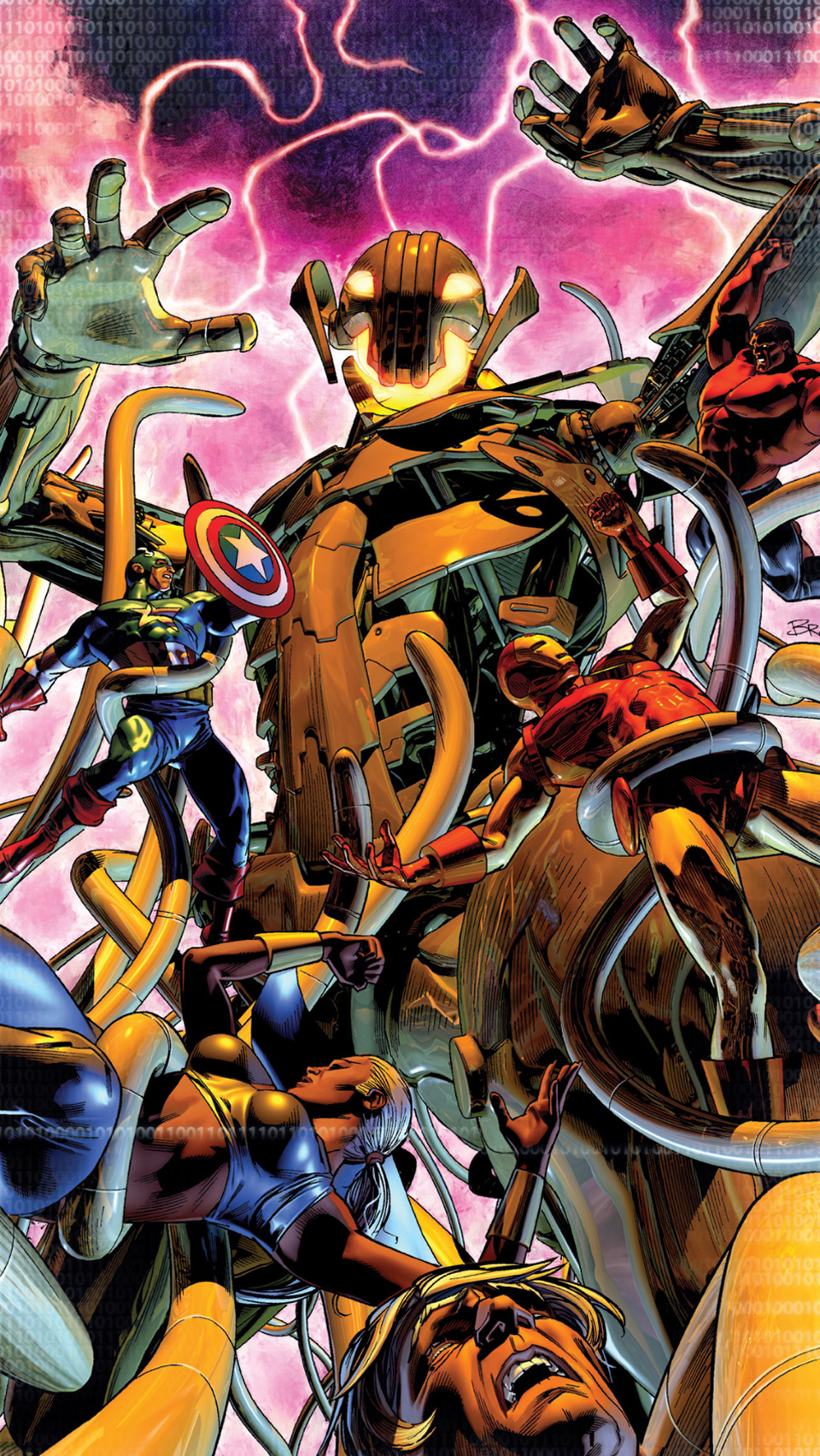 Avengers gruppo eroi Marvel, 960x1704 Full HD Verticale, iPhone Air