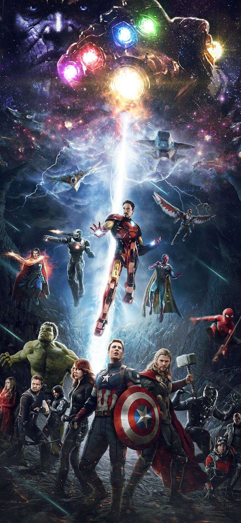Avengers eroi Marvel gruppo, supereroi, 828x1792 Verticale, iPhone Plus