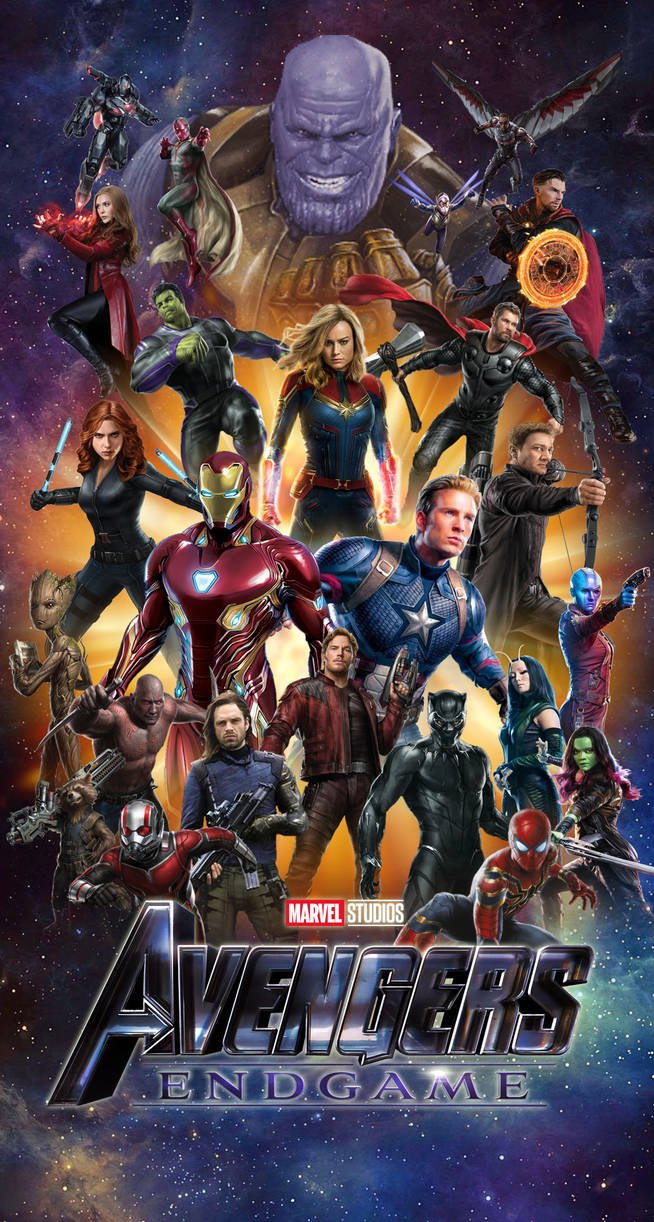 Avengers Endgame poster supereroi, 654x1222 Verticale, iPhone Air