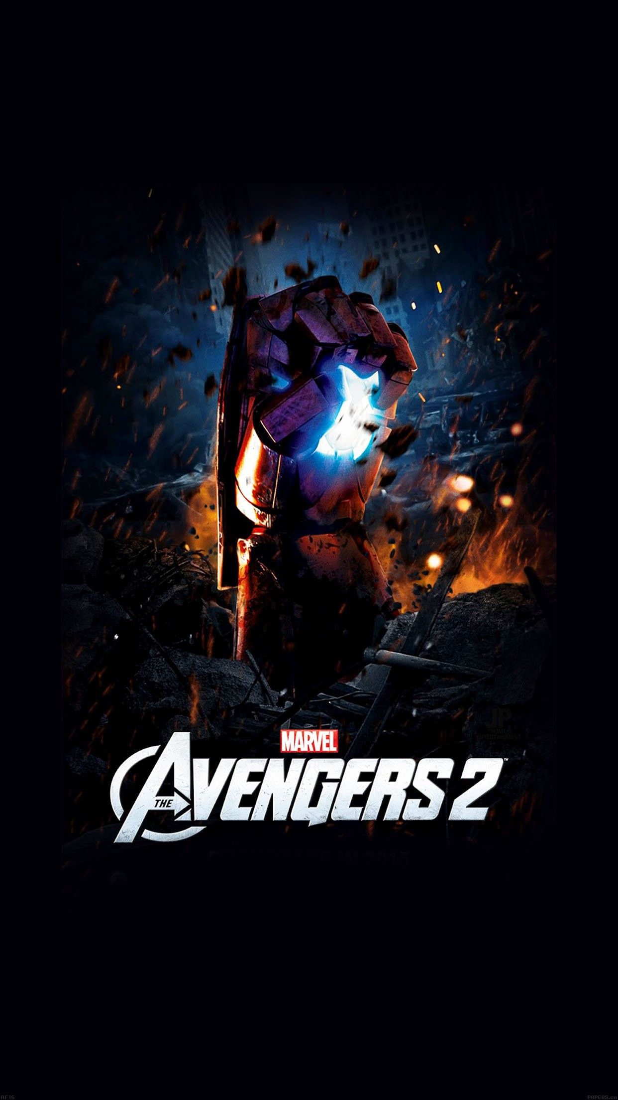 Iron Man Avengers 2 logo, 1242x2208 Full HD Verticale, iPhone Plus