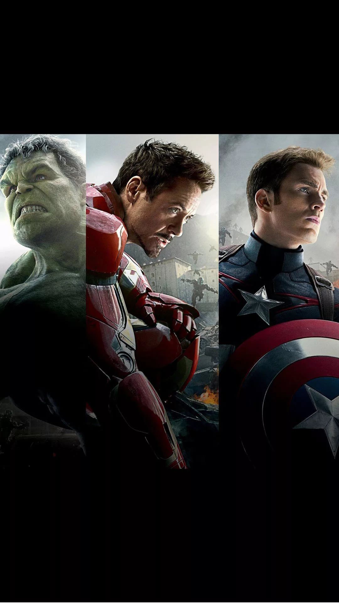 Hulk Iron Man Captain America, Steve Rogers, 1080x1920 Verticale, iPhone Pro Max