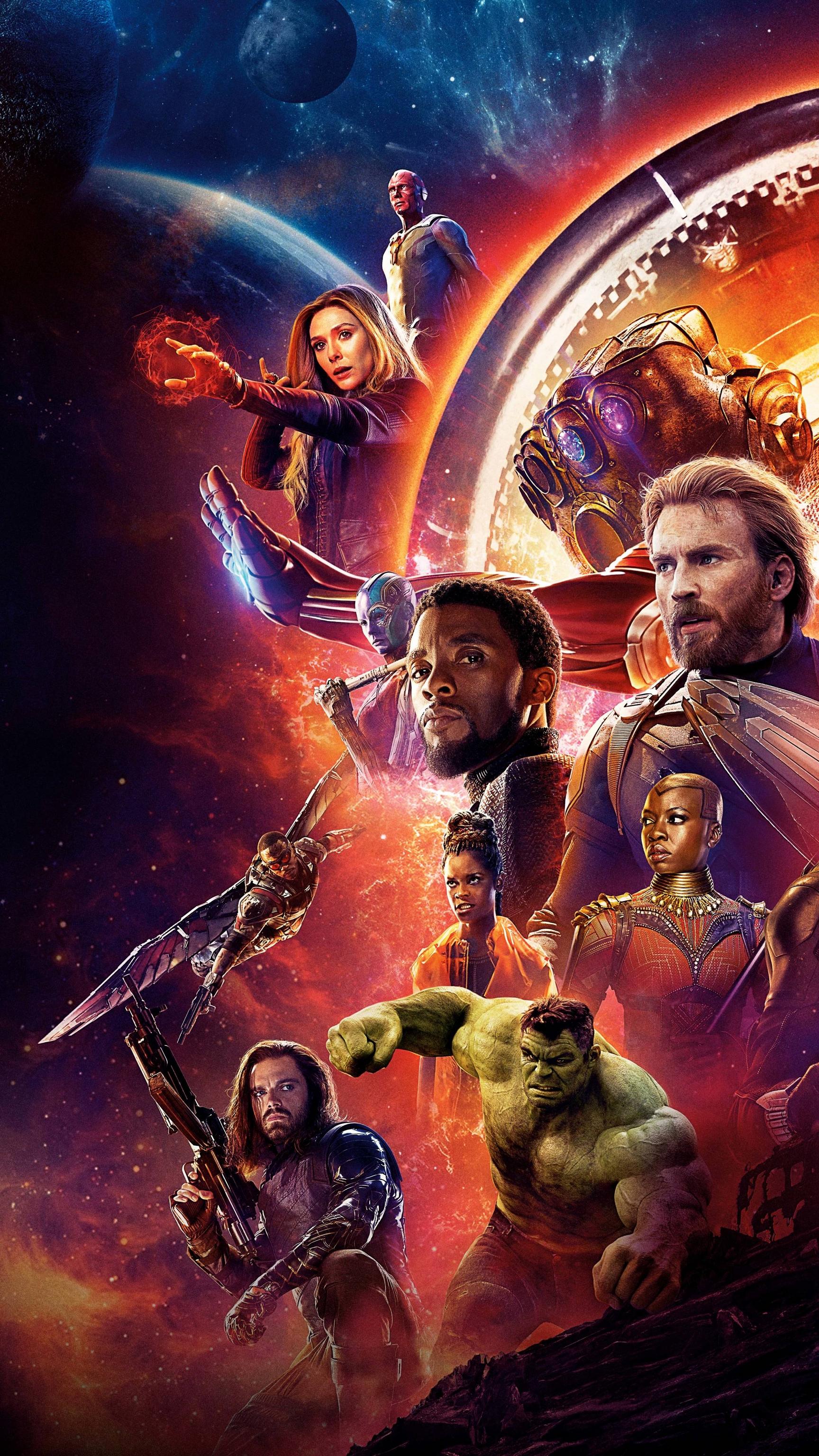 Avengers Infinity War personaggi Marvel, MCU, 2160x3840 Full HD Verticale, Smartphone