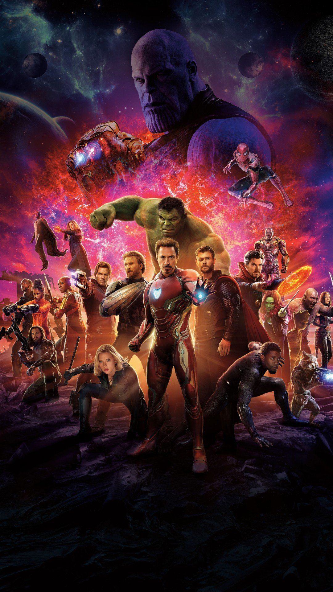 Avengers Infinity War personaggi, 1080x1920 Verticale, Samsung Galaxy