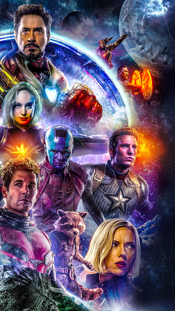 Avengers Endgame personaggi collage, 720x1280 Verticale, Mobile