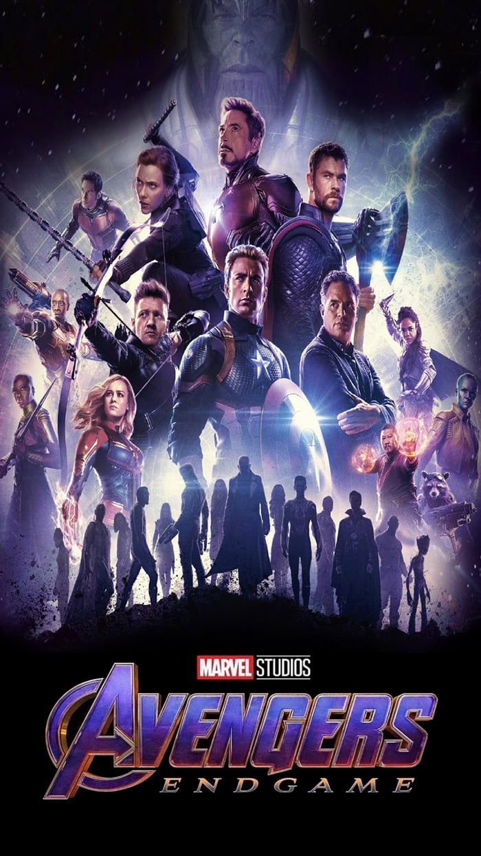 Poster Avengers Endgame personaggi Marvel, 700x1244 Verticale, Telefono