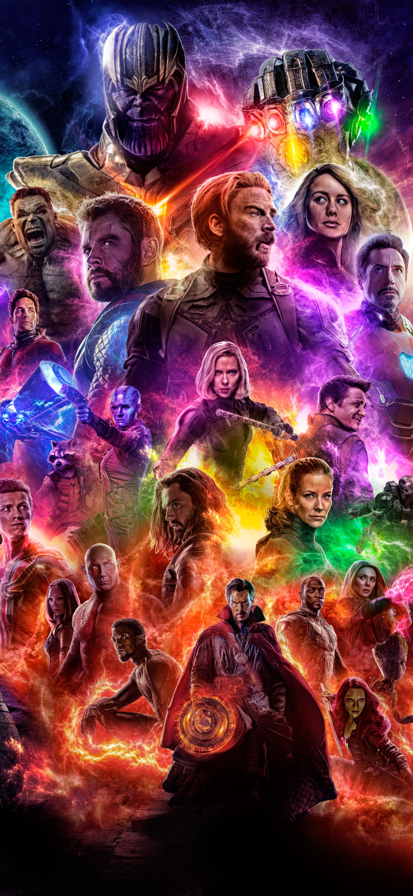 Avengers Endgame poster personaggi, 1440x3120 Verticale, Mobile