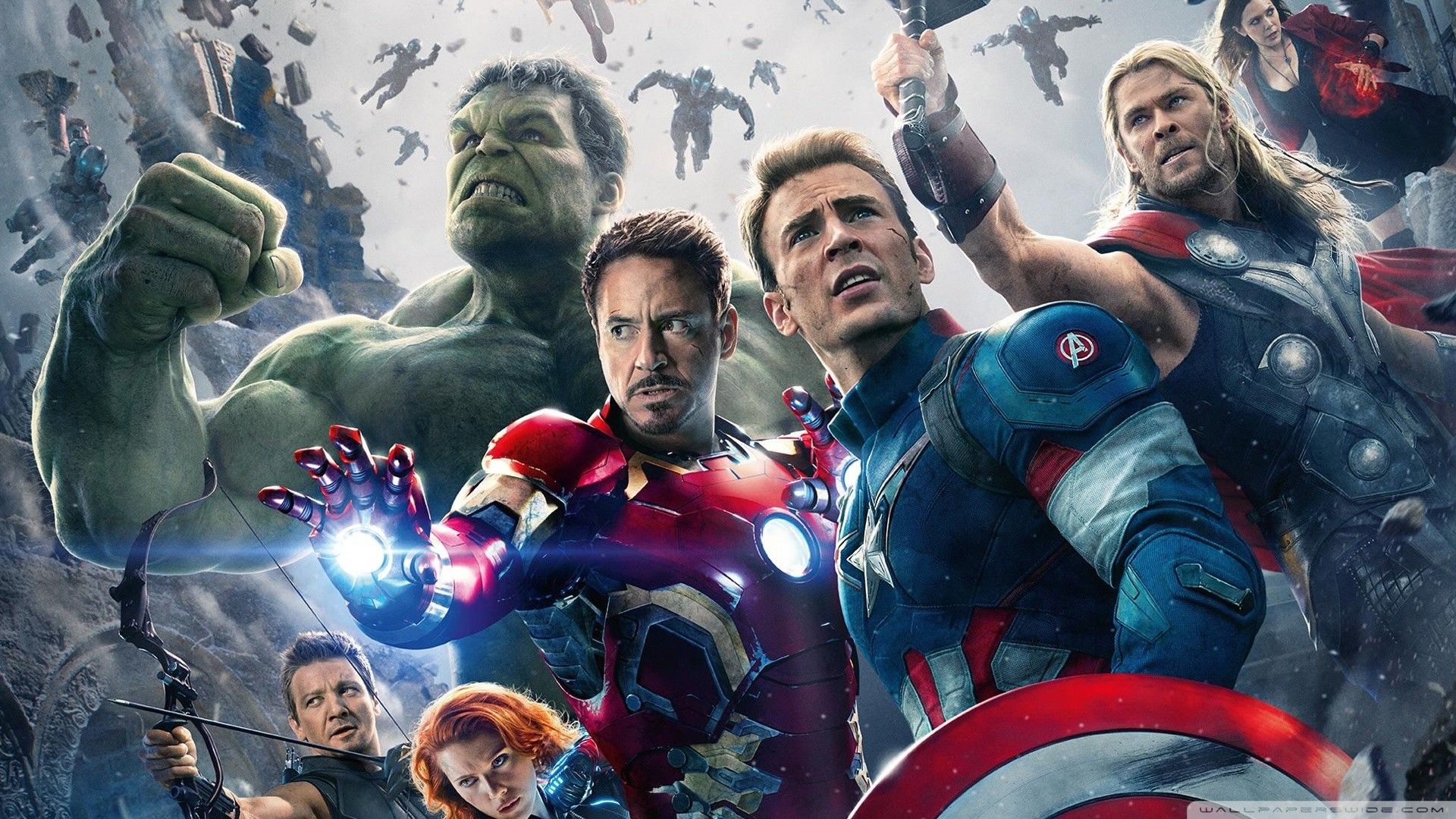 Personaggi Avengers Marvel gruppo, MCU, 1920x1080 Full HD, PC