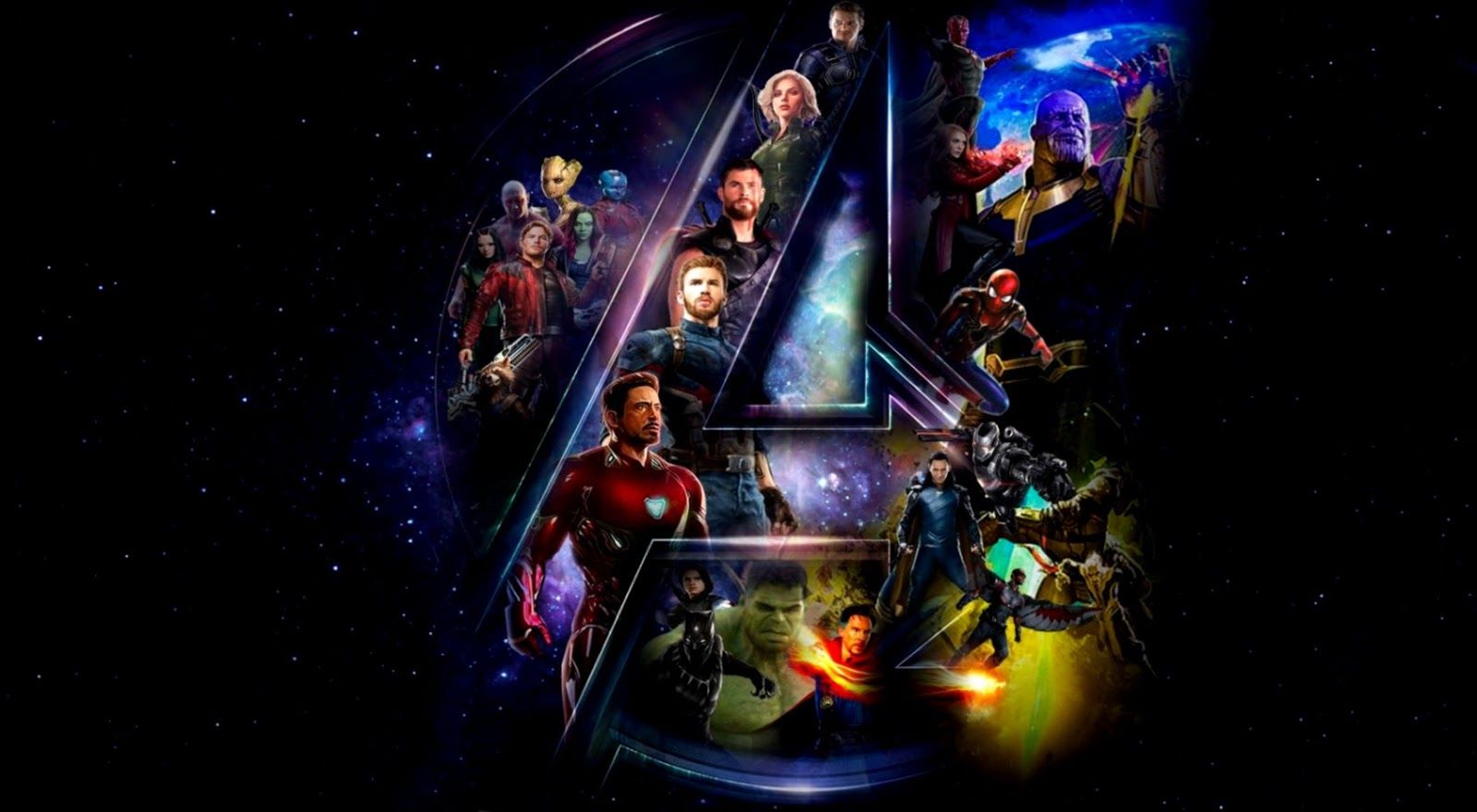 Avengers eroi logo spazio, 1600x880 HD, Desktop