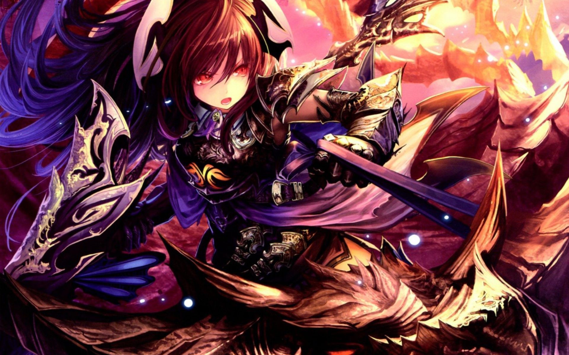 Guerriera anime con spada, 1920x1200 Full HD+, iMac