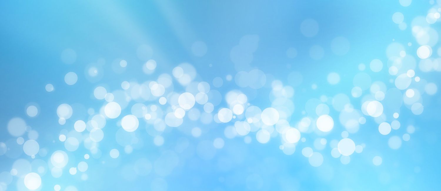 Sfondo astratto bokeh azzurro, 1500x650 21:9, Ultrawide