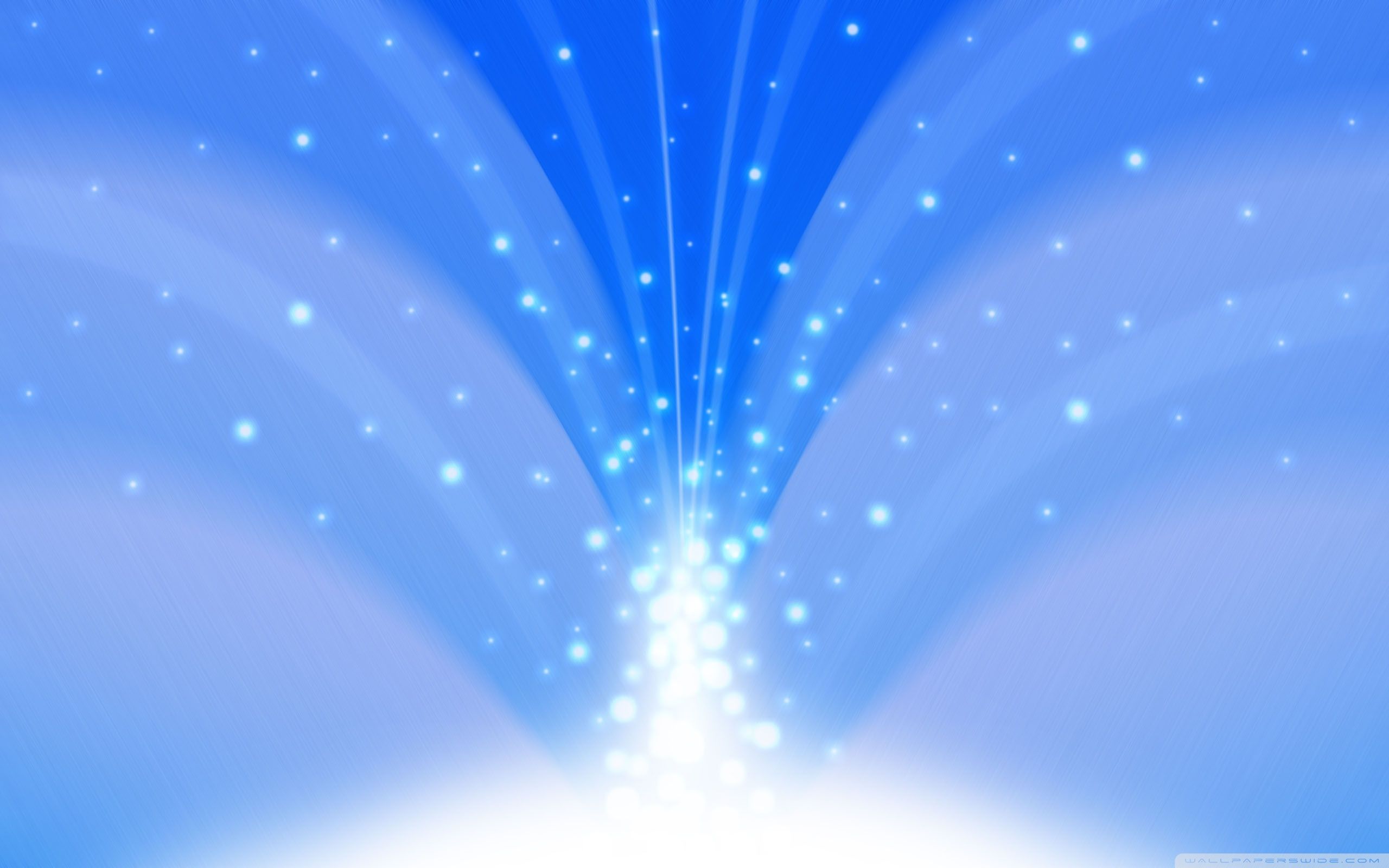 Sfondo astratto azzurro con particelle luminose, 2560x1600 2K, PC