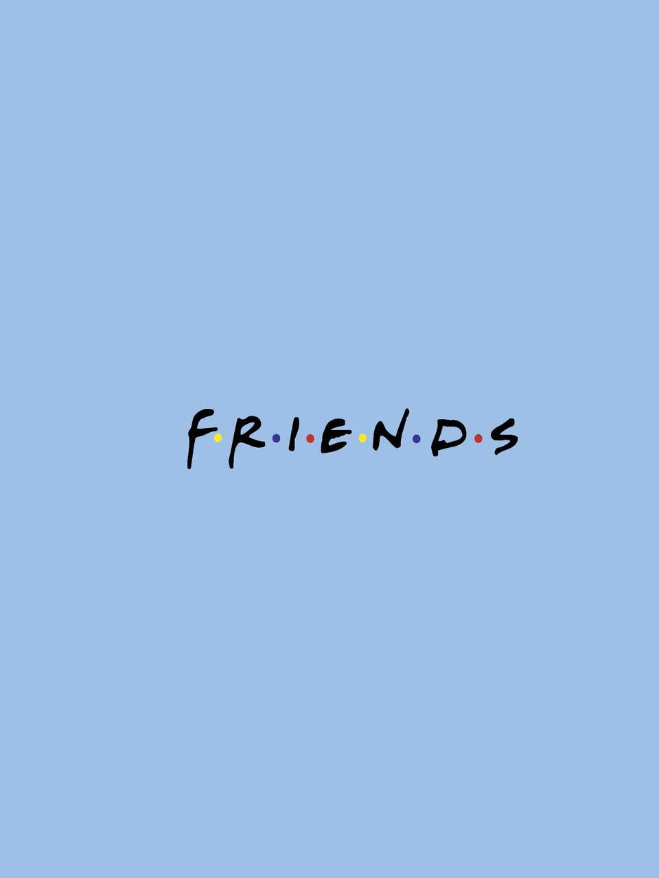 Logo Friends sfondo azzurro, 960x1280 Verticale, Xiaomi