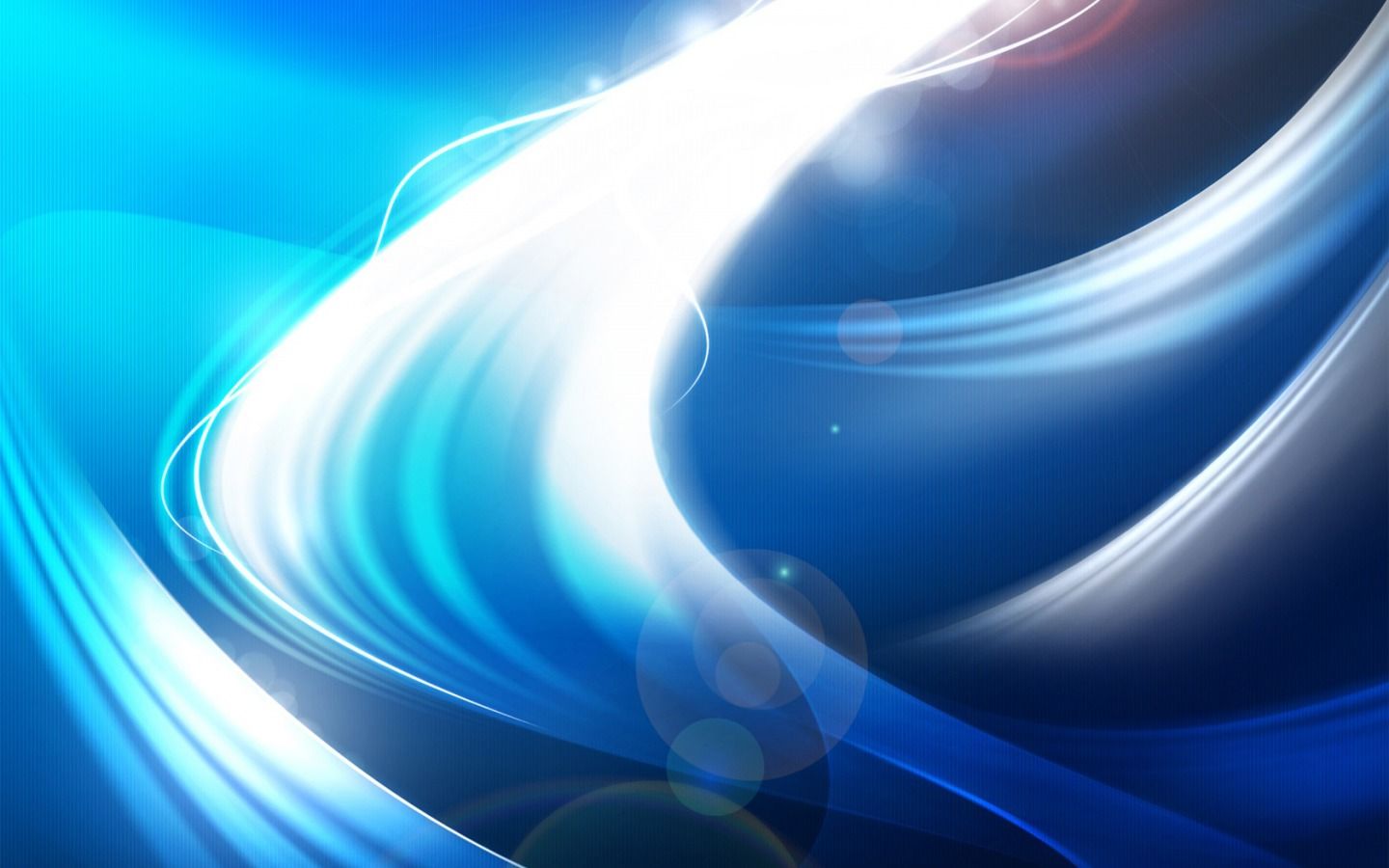 Onde luminose astratte blu, 1440x900 720p, Laptop
