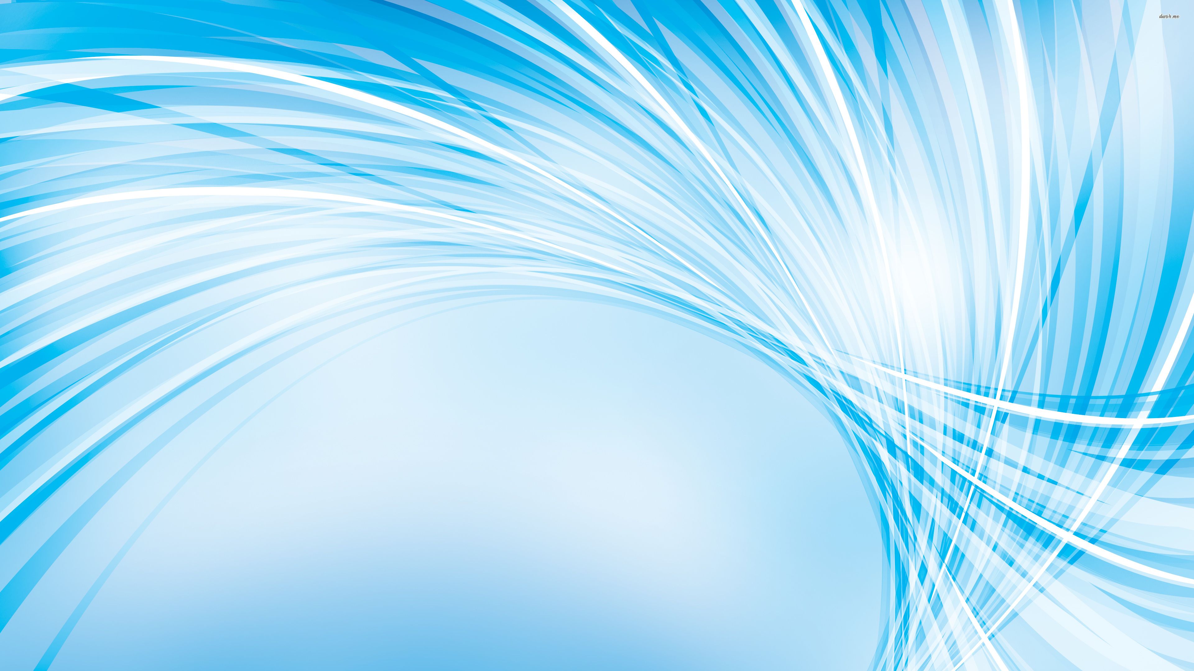 Linee curve astratte azzurre, 3840x2160 4K Ultra HD, Monitor 4K