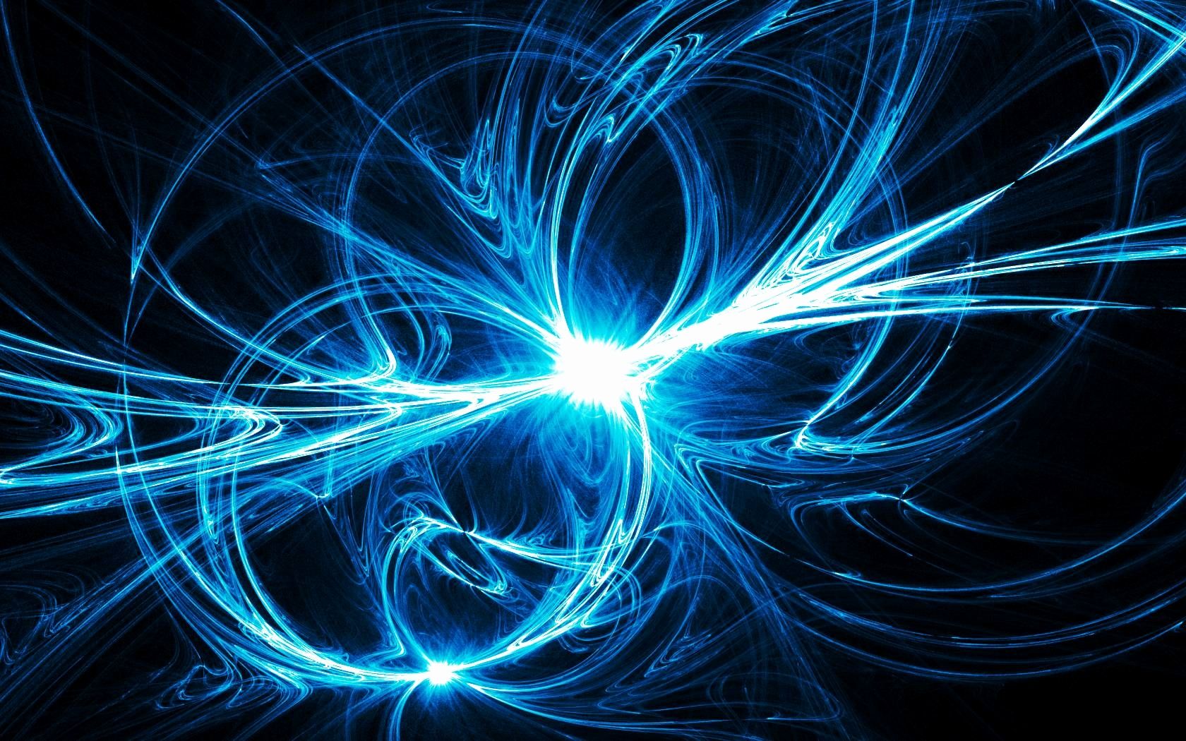 Astratto fibre di luce blu, 1680x1050 900p, Desktop