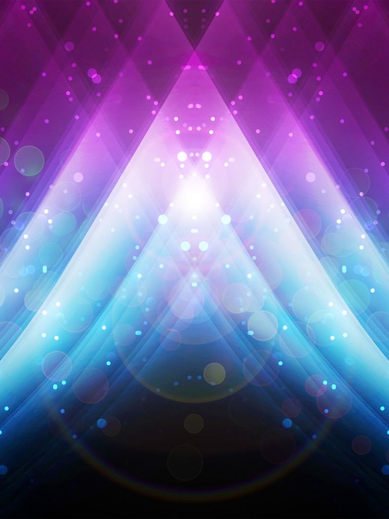 Sfondo astratto luci viola blu, 768x1024 Full HD Verticale, Smartphone