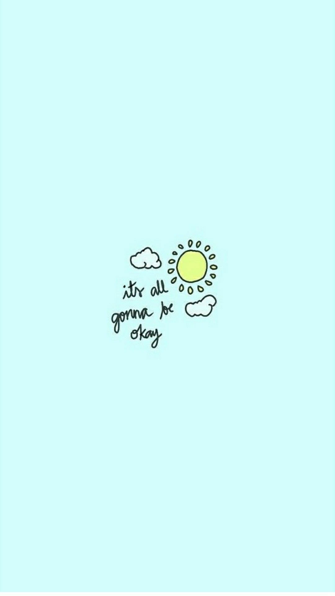 Nuvole e sole disegnati azzurro, 1080x1920 Full HD Verticale, Samsung Galaxy