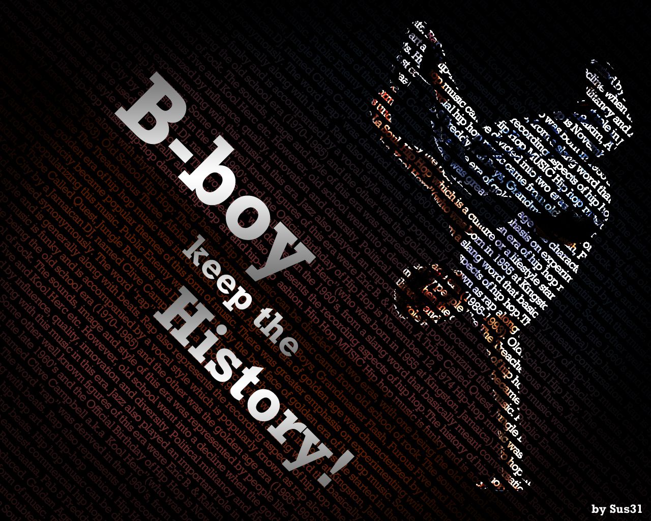 B-boy breakdance silhouette testo, 1280x1024 720p, Acer Nitro