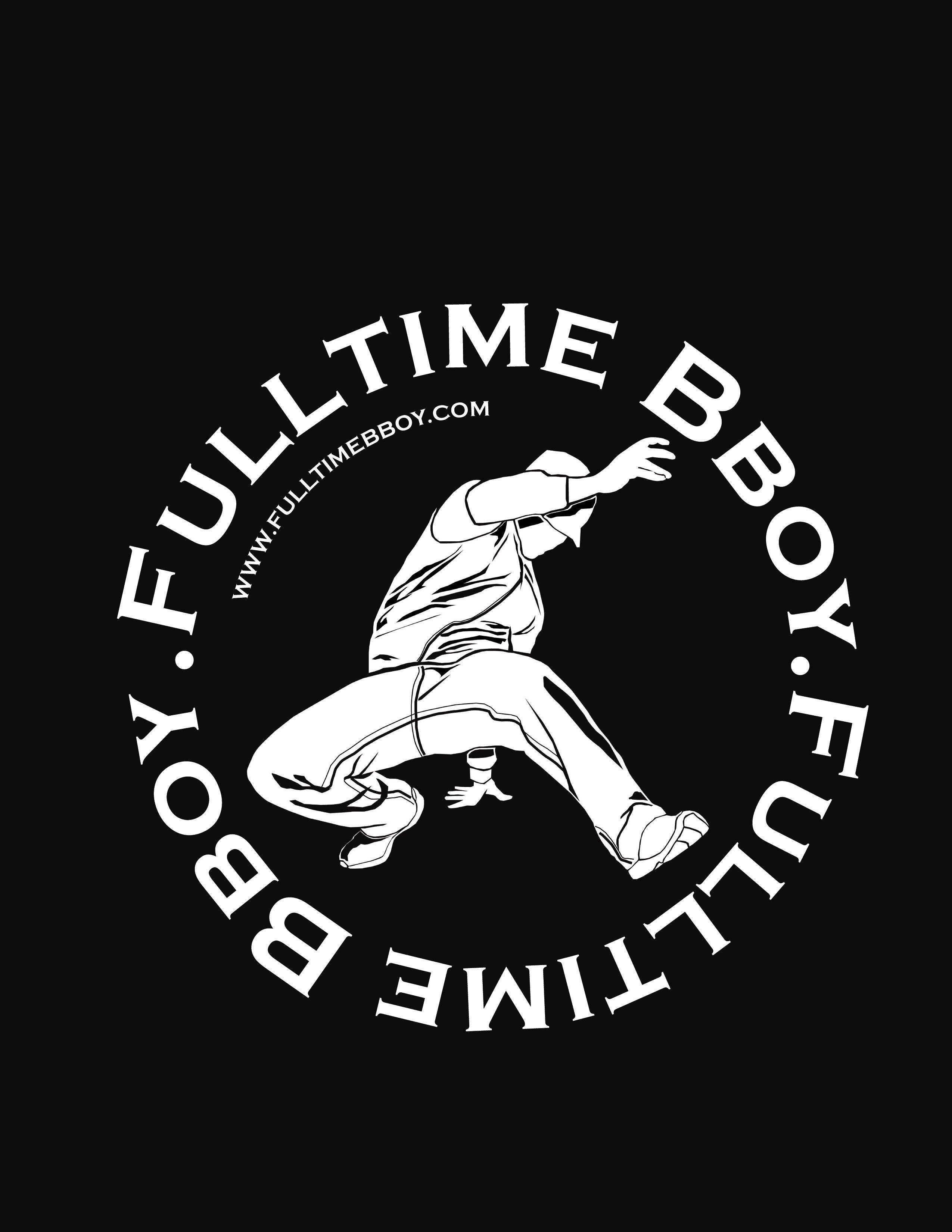 B-Boy breakdance logo circolare, 2550x3300 Verticale, Telefono