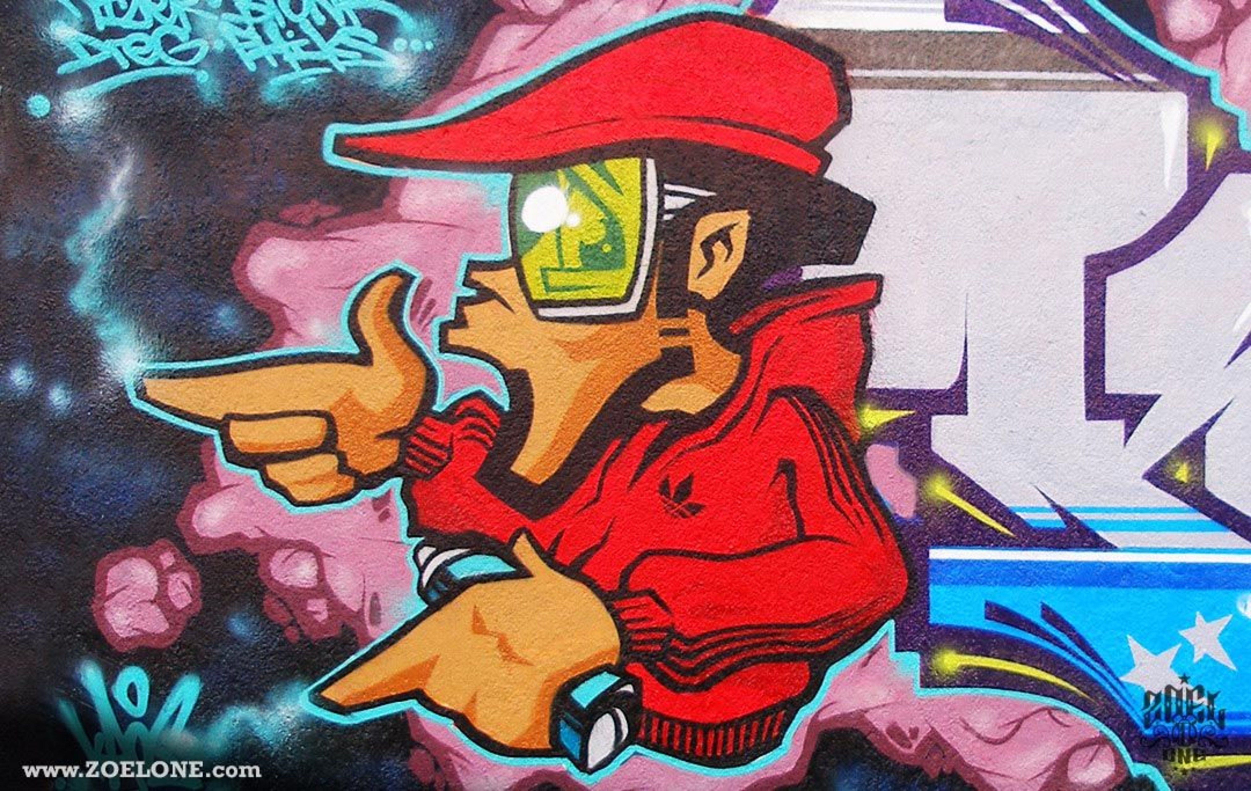 Personaggio graffiti B-Boy rosso, 4048x2560 4K, Desktop 4K