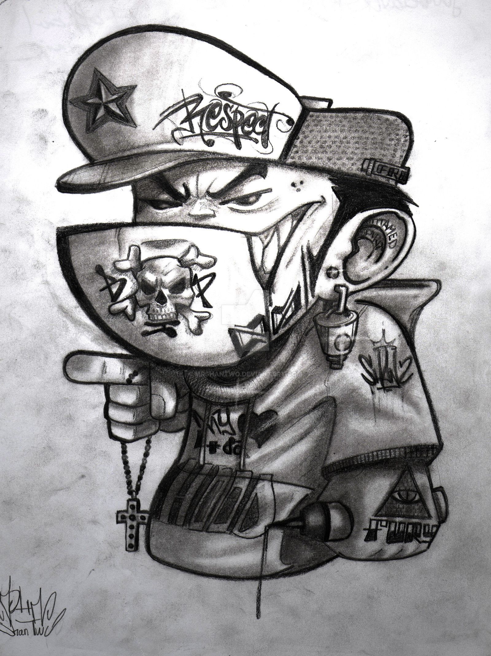 personaggio graffiti b-boy bianco nero, 1600x2138 Full HD Verticale, Smartphone