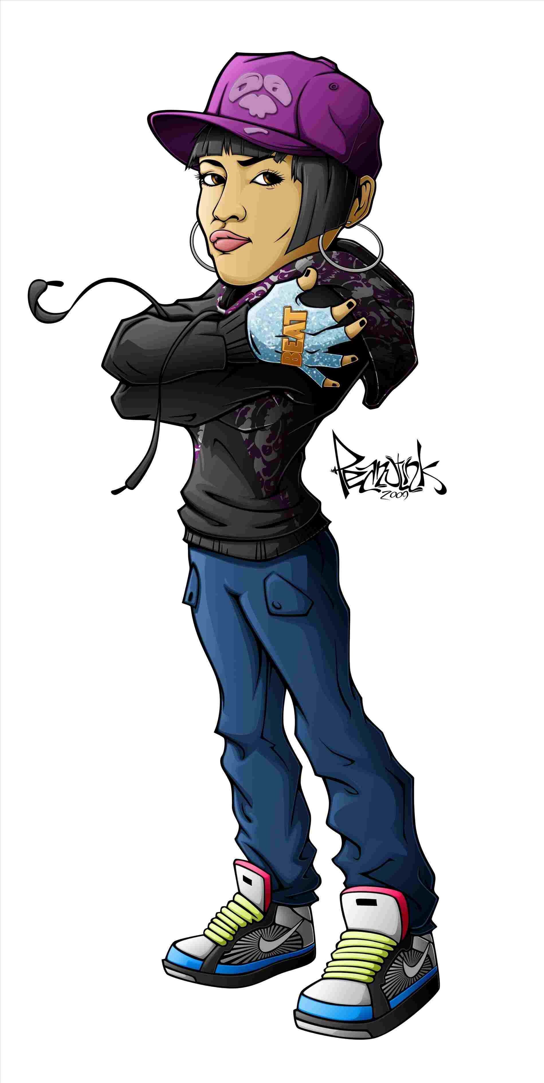 B-Boy breakdance graffiti art, 1024x768 HD, Desktop