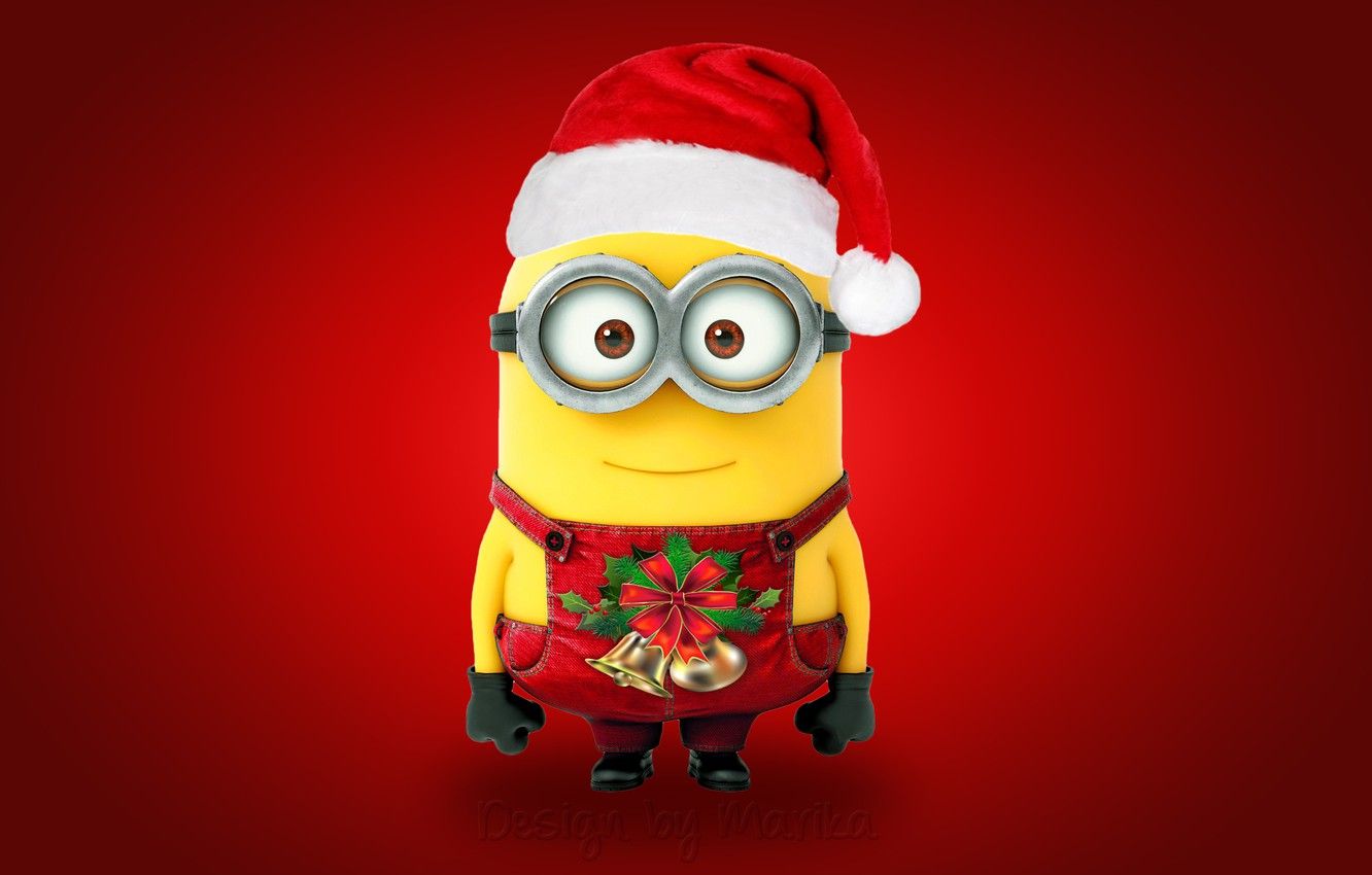 Minion con cappello Babbo Natale, 1332x850 HD, Desktop