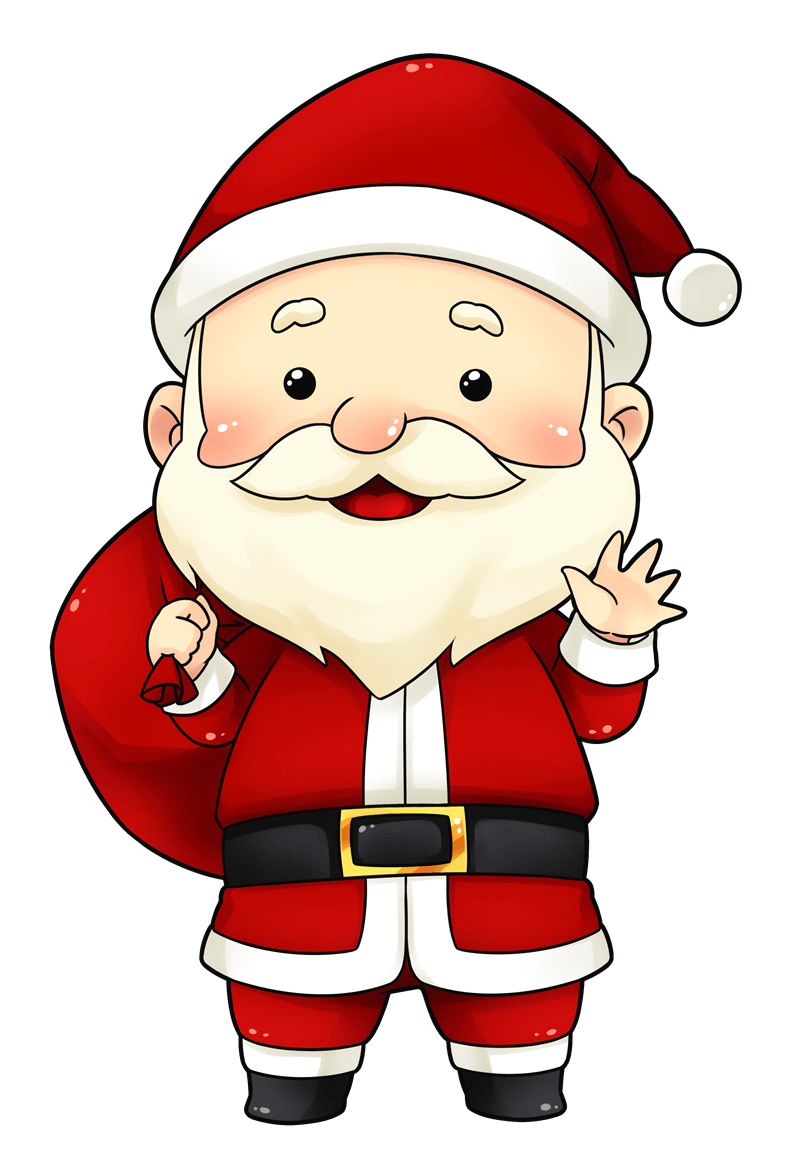 Babbo Natale cartoon carino, 800x1169 Full HD Verticale, iPhone