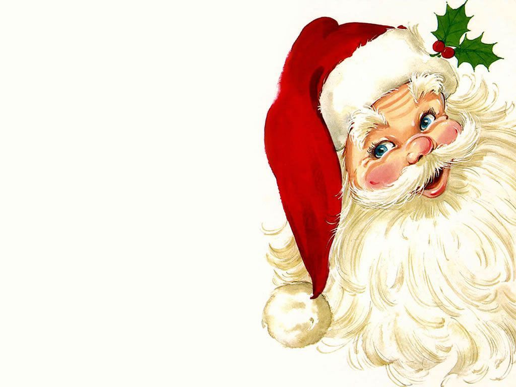 Babbo Natale carino illustrazione, 1024x768 HD, PC Desktop