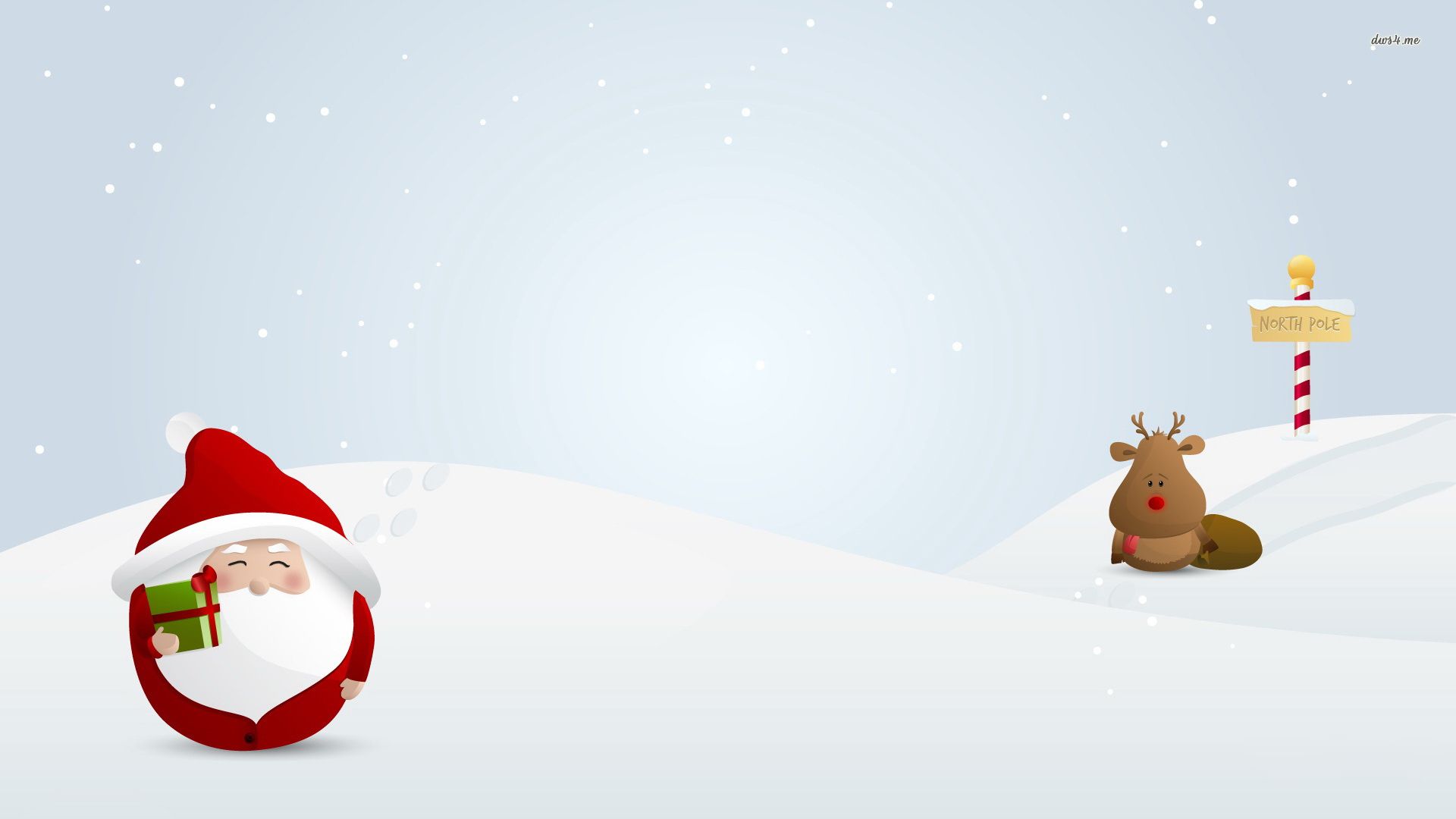 Babbo Natale e renna al Polo Nord, 1920x1080 Full HD 1080p, Laptop