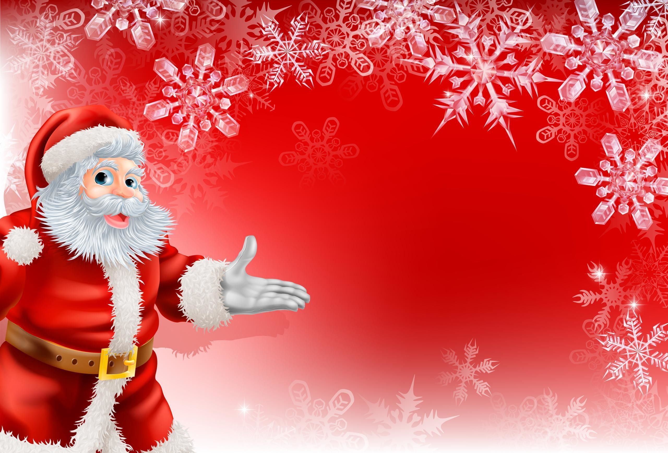 Babbo Natale con fiocchi di neve, 2560x1736 WQXGA, Monitor Gaming